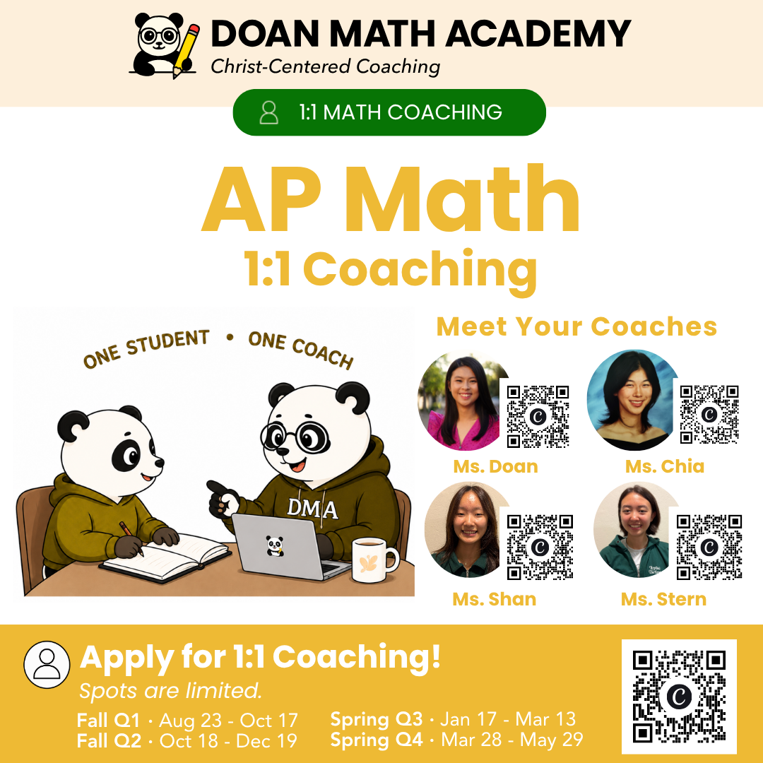 AP Math Coaching (Fall Q1 - 8 Weeks)