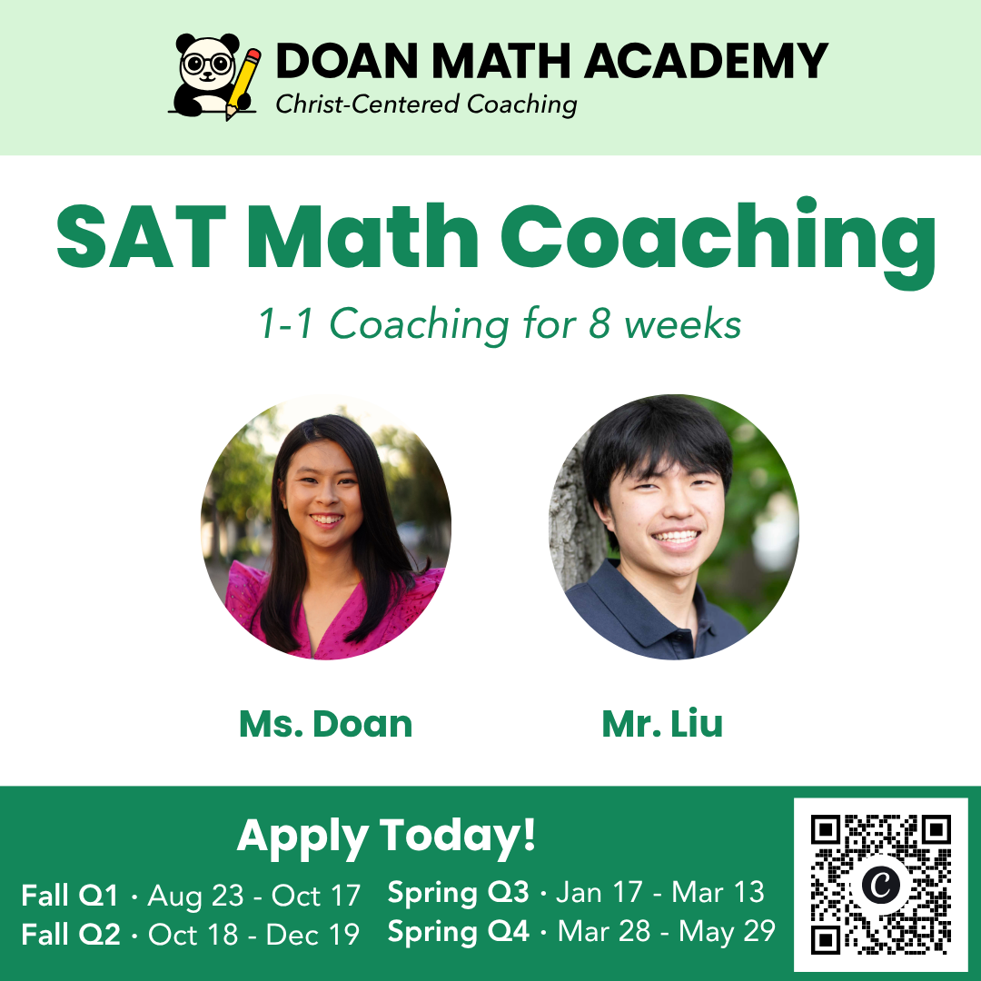 SAT Math Coaching (Fall Q1 - 8 Weeks)