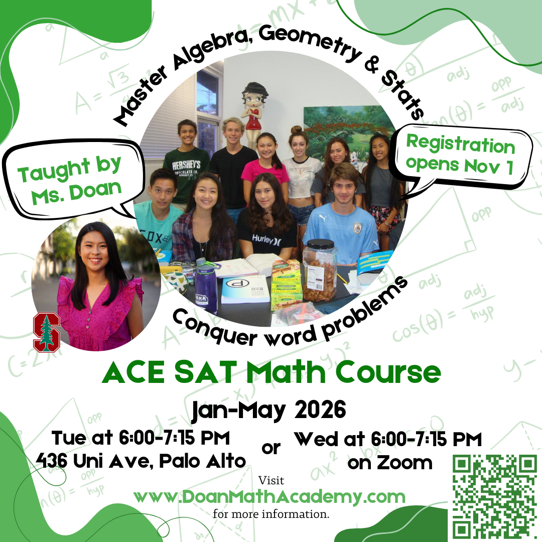 Spring 2026: ACE SAT MATH (Online)