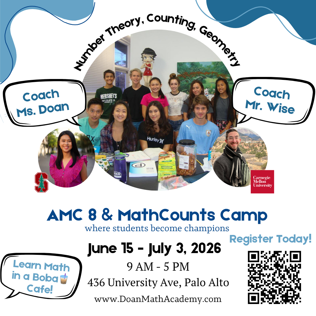 AMC 8 & MathCounts Camp (June 15-July 3)