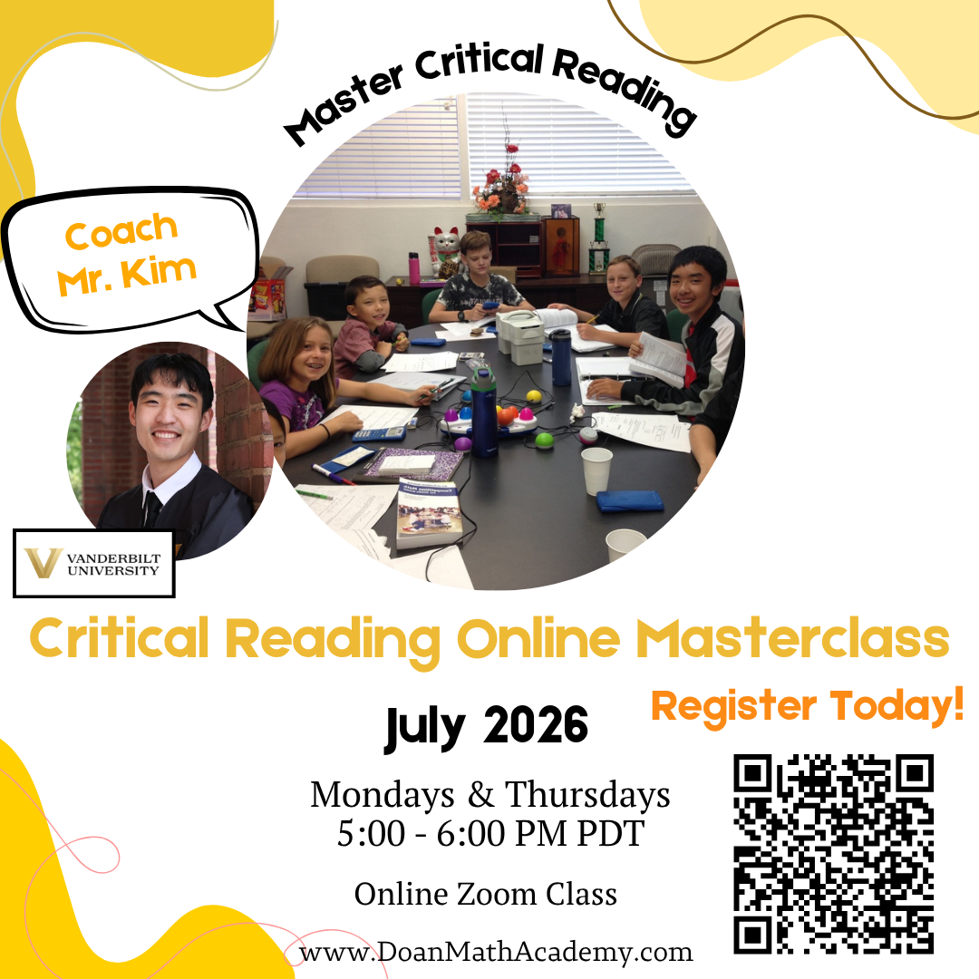 Critical Reading Online Masterclass