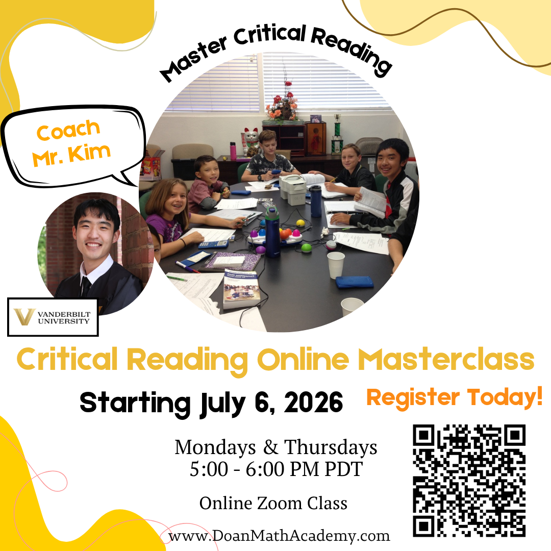 Critical Reading Online Masterclass