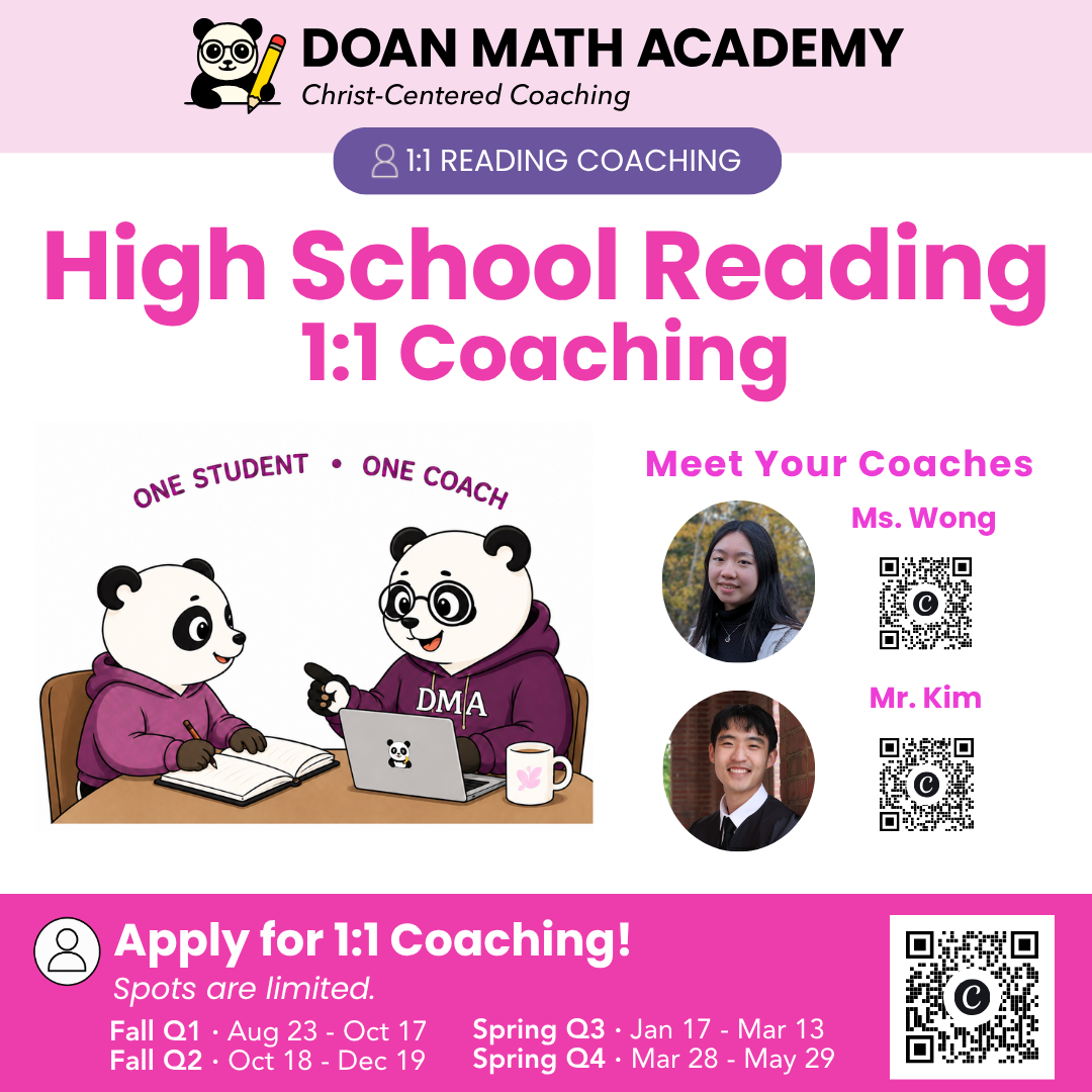 High School Reading Coaching (Fall Q1 - 8 Weeks)
