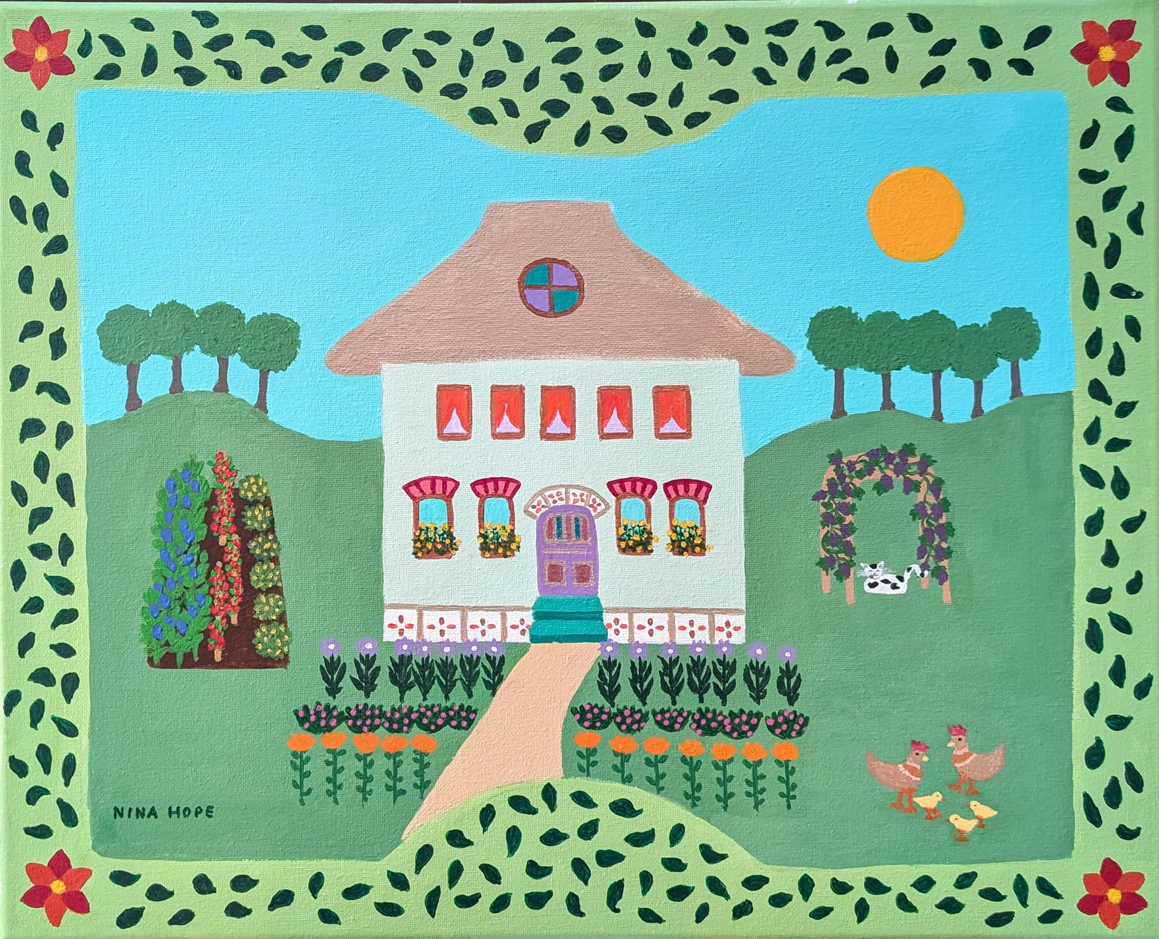 Summertime, 20" x 16", unframed, all edges painted, $500 plus shipping