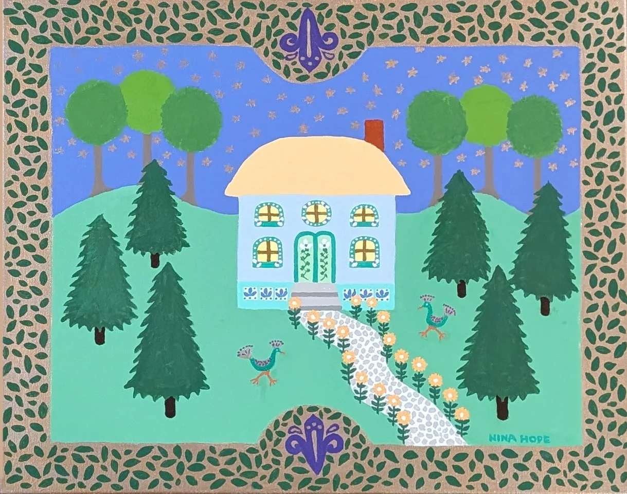 Nighttime in the Woods, 20" x 16", unframed, all edges painted, $500 plus shipping