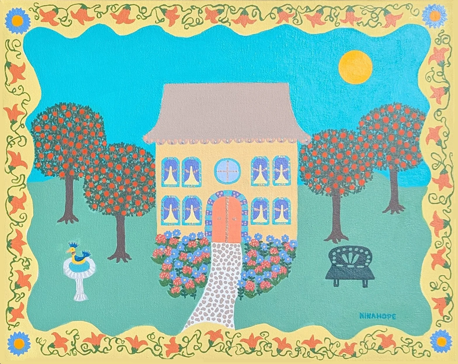 Full Color
20" x 16", unframed, all edges painted, $500 plus shipping