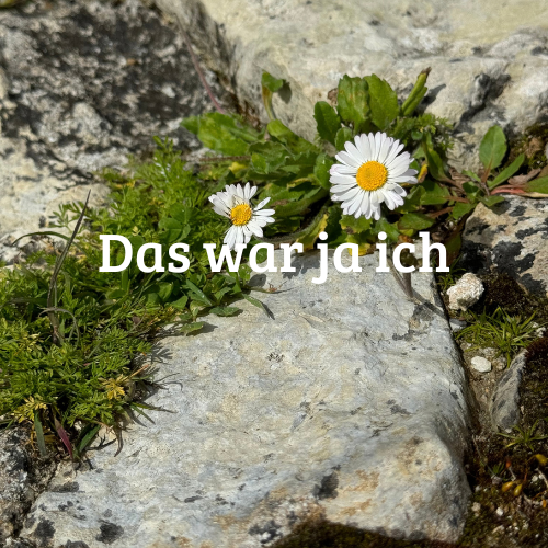 Das war ja ich