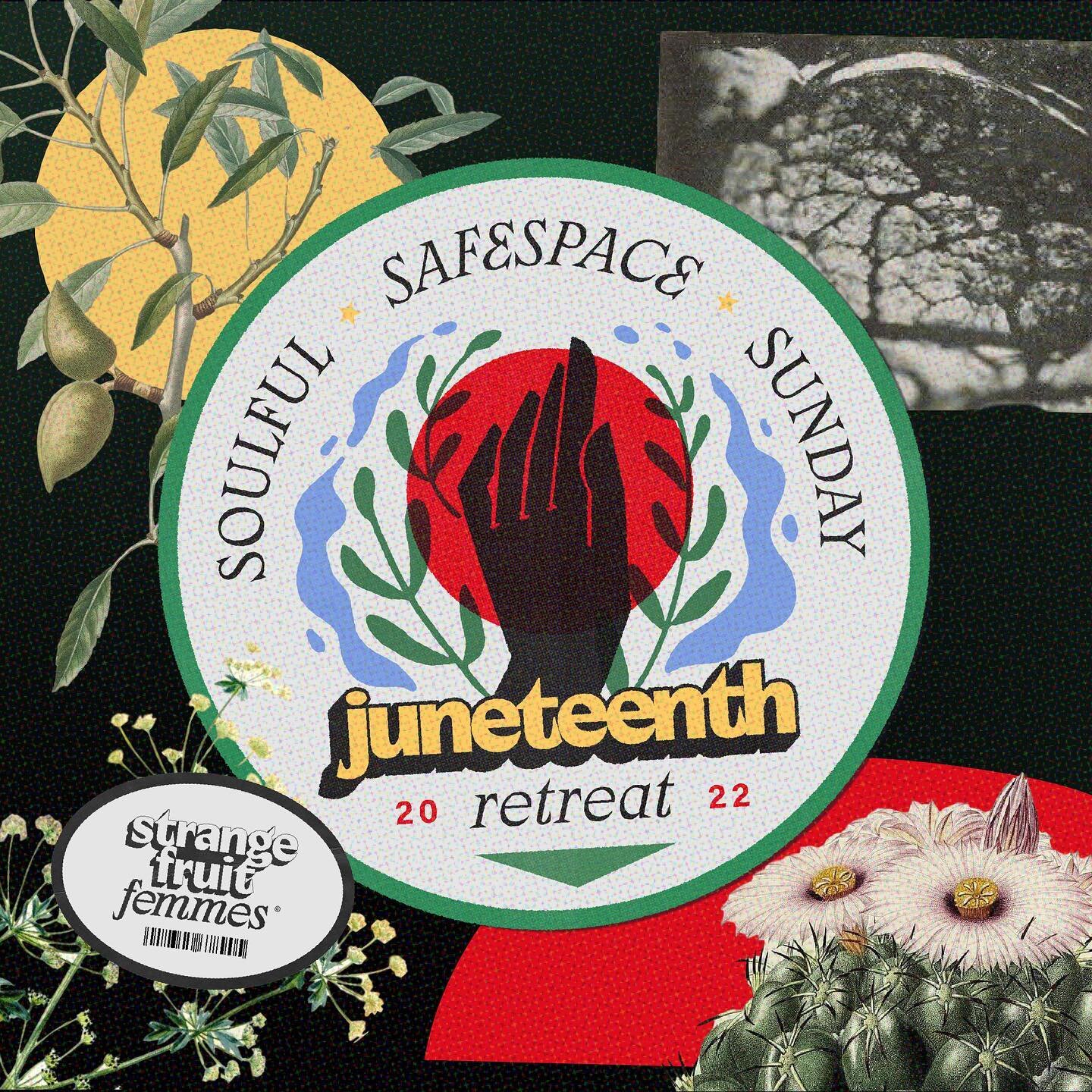 Friends, Family, and beloved Comrades, 

You have one more day to RSVP for our upcoming Juneteenth Retreat happening tomorrow, through the Eventbrite link in our bio! 

This special Juneteenth Edition of Soulful SafeSpace Sunday will be dedicated to 