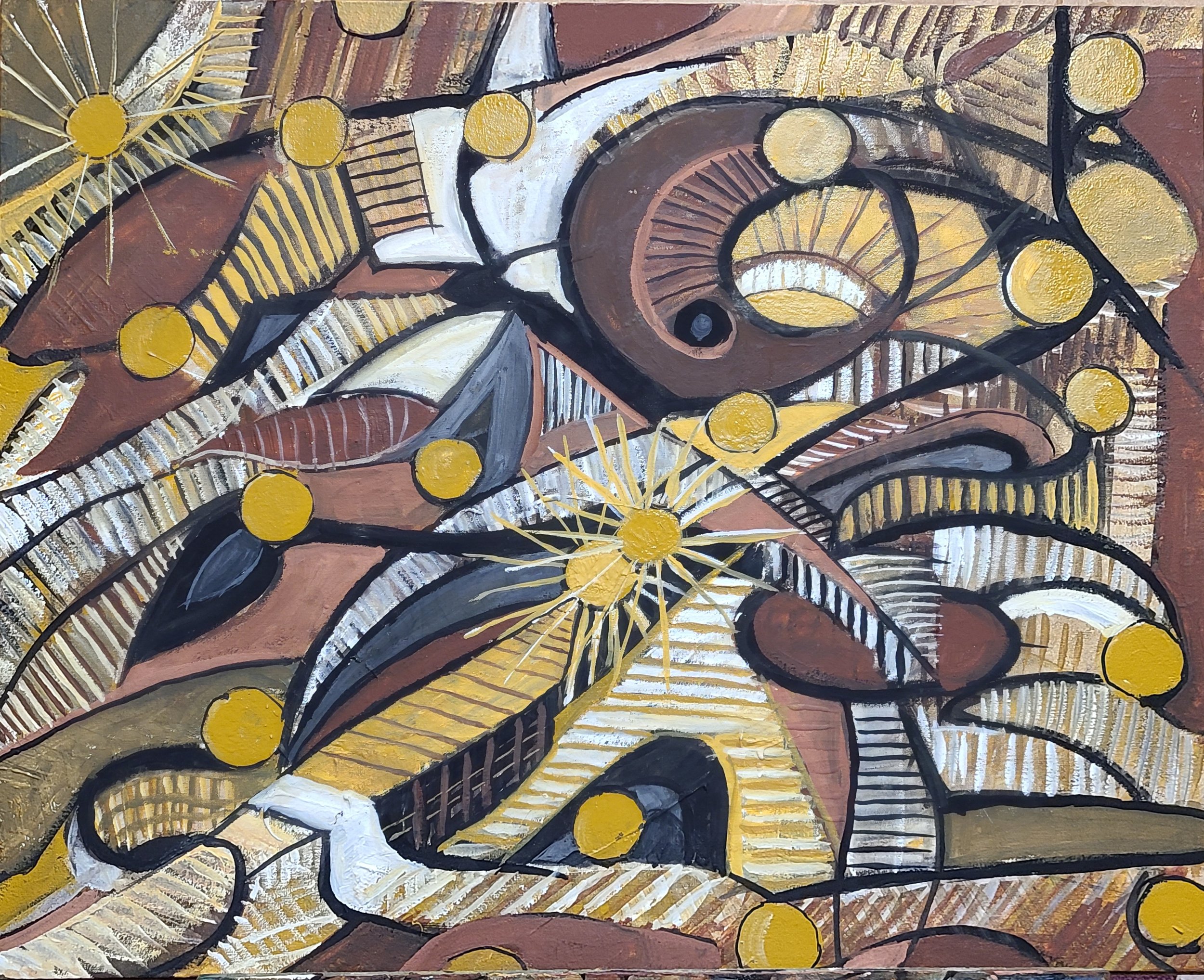 Mirkine, Anou - Homage to Beethoven's Piano Concertos - Gouache on Board - 18x24 2023.jpg