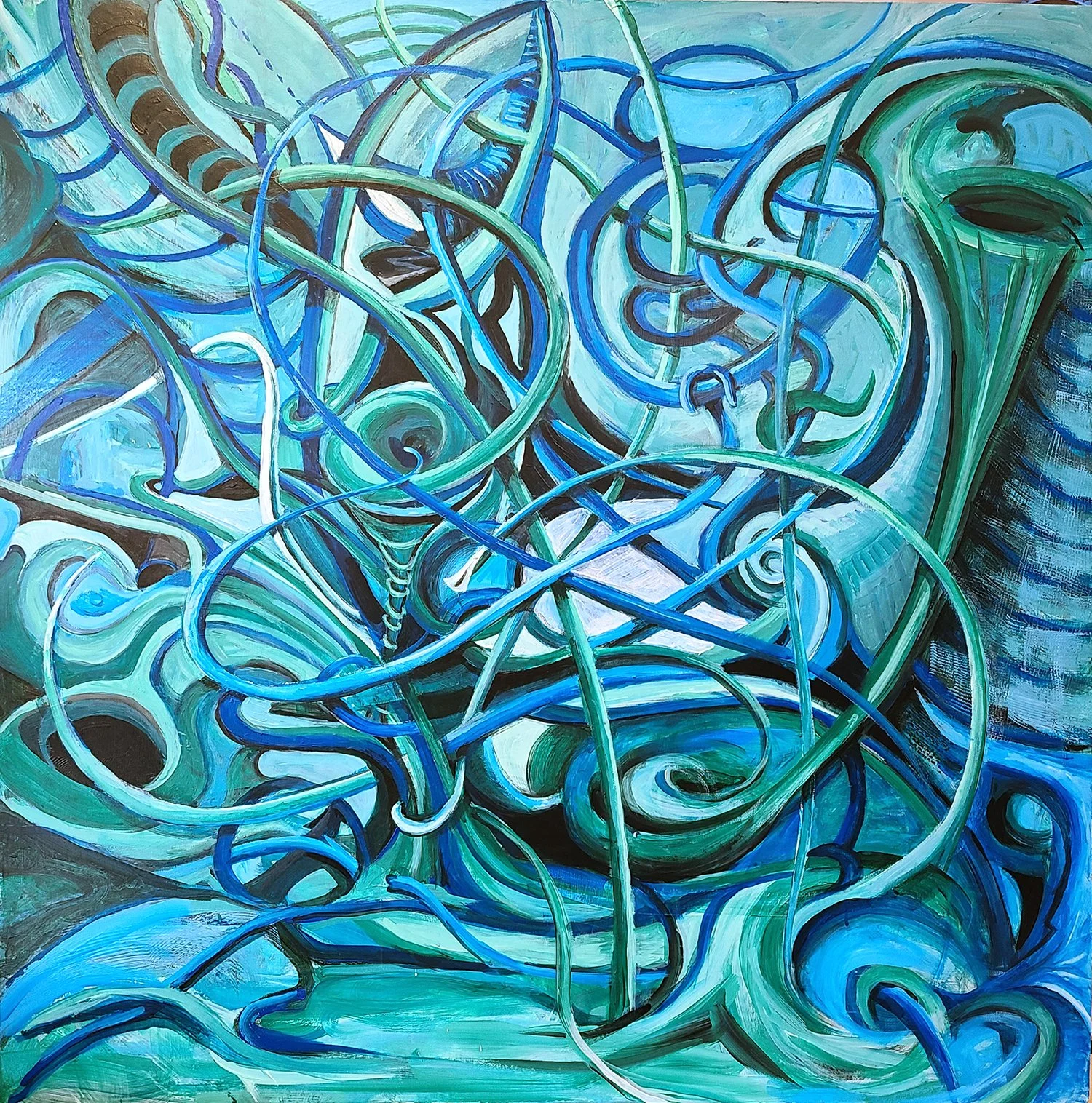 Mirkine, Anou - Homage to Beethoven - Acrylic on Canvas - 48x48 - 2021.jpg