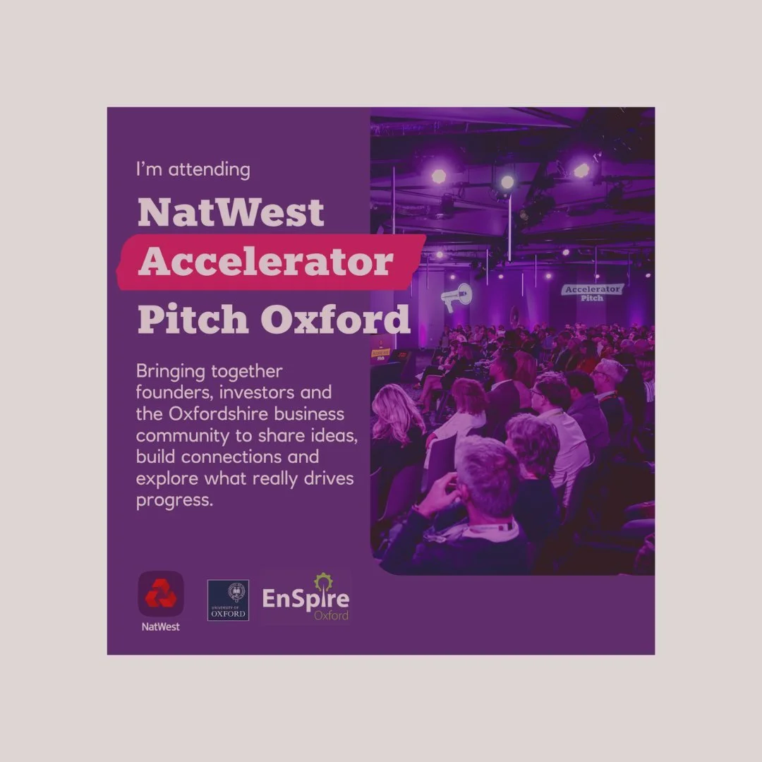 🌿 Looking forward to attending the NatWest Accelerator Pitch final at Sa&iuml;d Business School, University of Oxford on 18 June.
 
A great chance to connect with founders, hear brilliant ideas, and see businesses compete for a share of the &pound;1