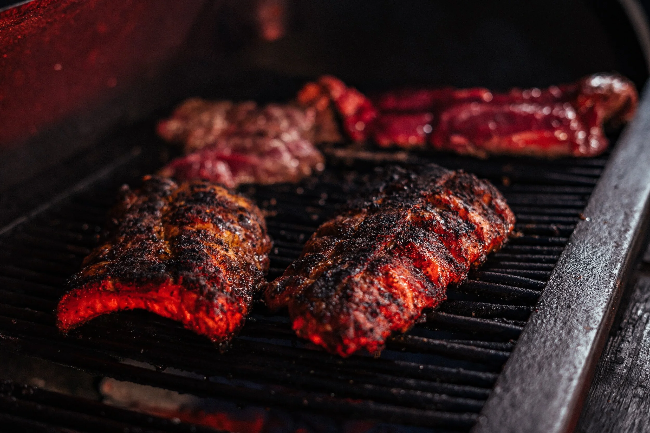 Low and slow cooking, smoked pork ribs