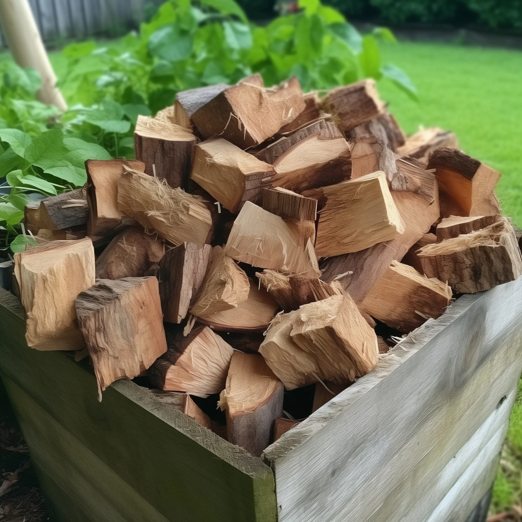 Smoking fuel, wood chunks, oak