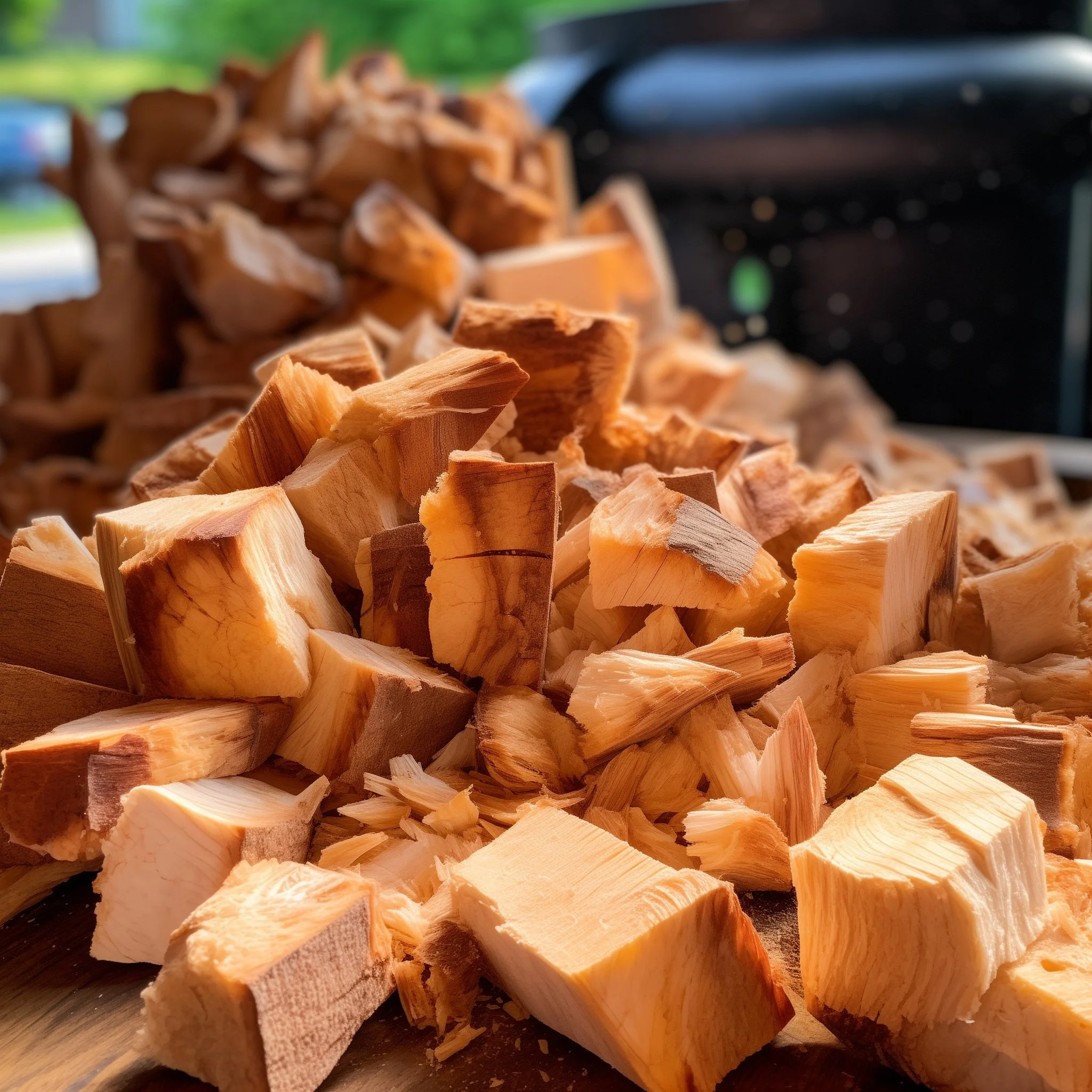 Smoking fuel, wood chunks, Maple