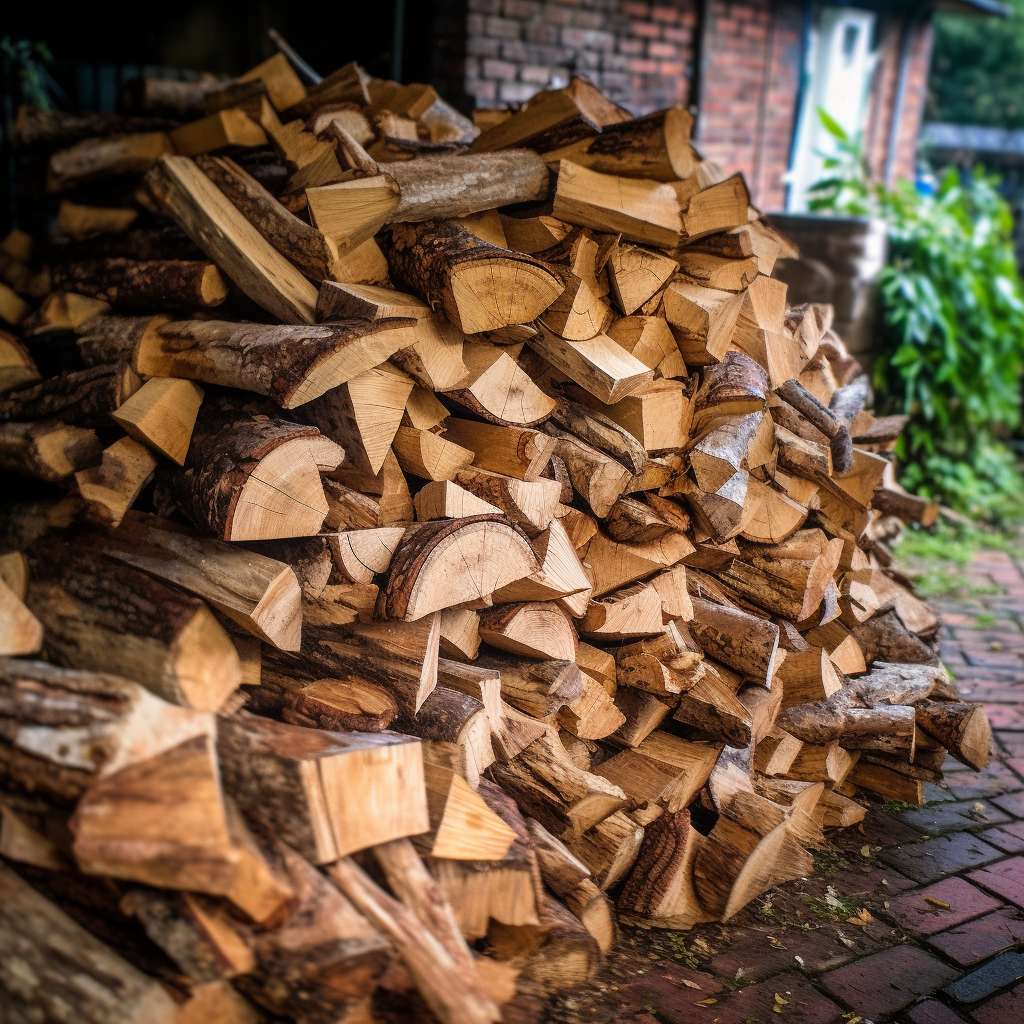 Smoking fuel, wood logs