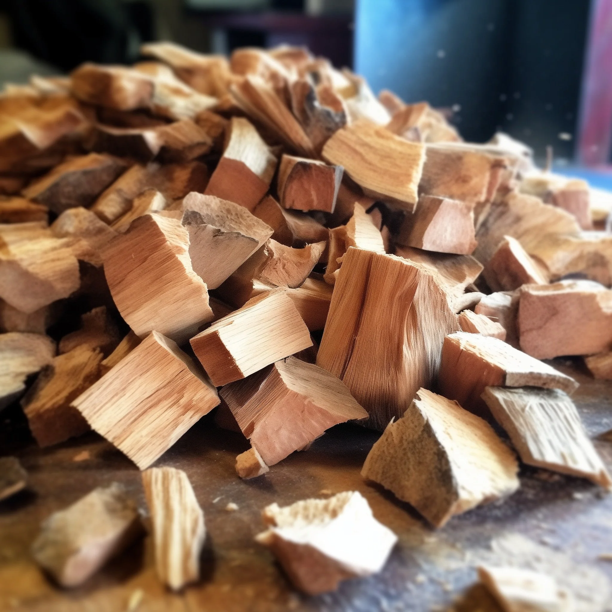 Smoking fuel, wood chunks, hickory