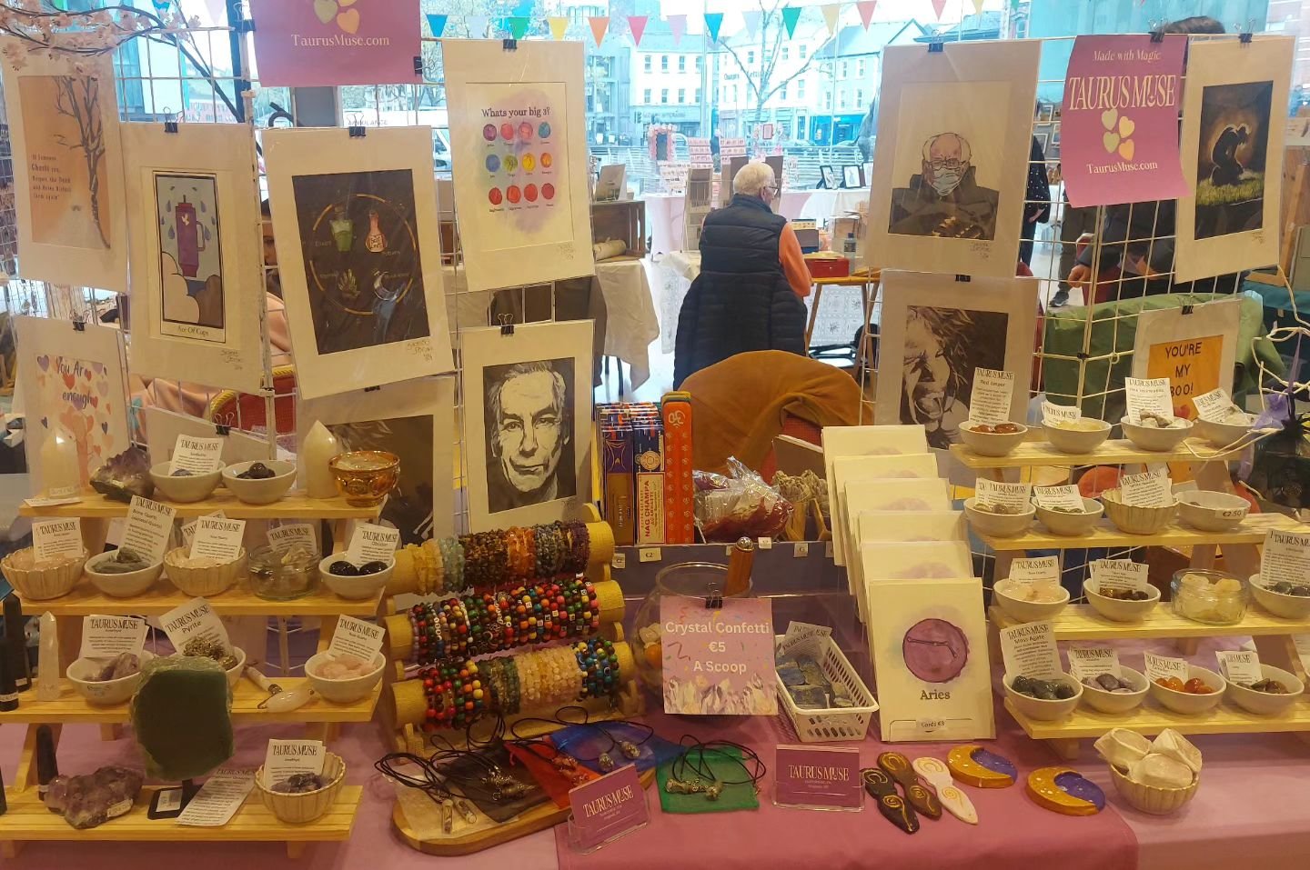 We are here at the @cottagemarketdrogheda for the May Bank Holiday market 10-5 pm #smallbusiness #droghedaartsfestival #witchesofinstagram