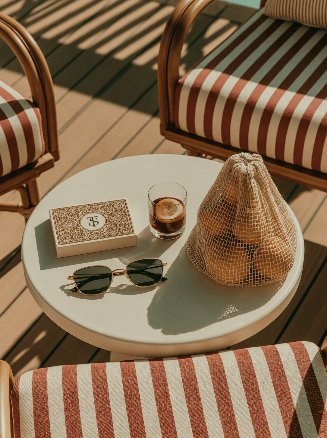 AI-designed lifestyle campaign for The Seabrook showcasing luxury hospitality branding, refined leisure, and a timeless Palm Beach-inspired country club identity.