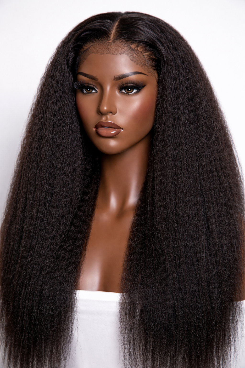 Kinky Straight 13x4 Lace Frontal Wigs