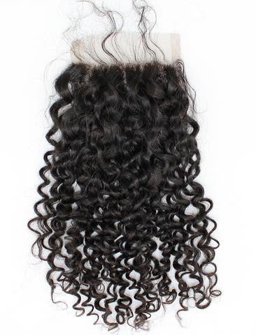 Natural Color 5x5 Burmese Curly Closure