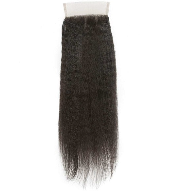 Natural Color 5x5 Kinky Straight Closure