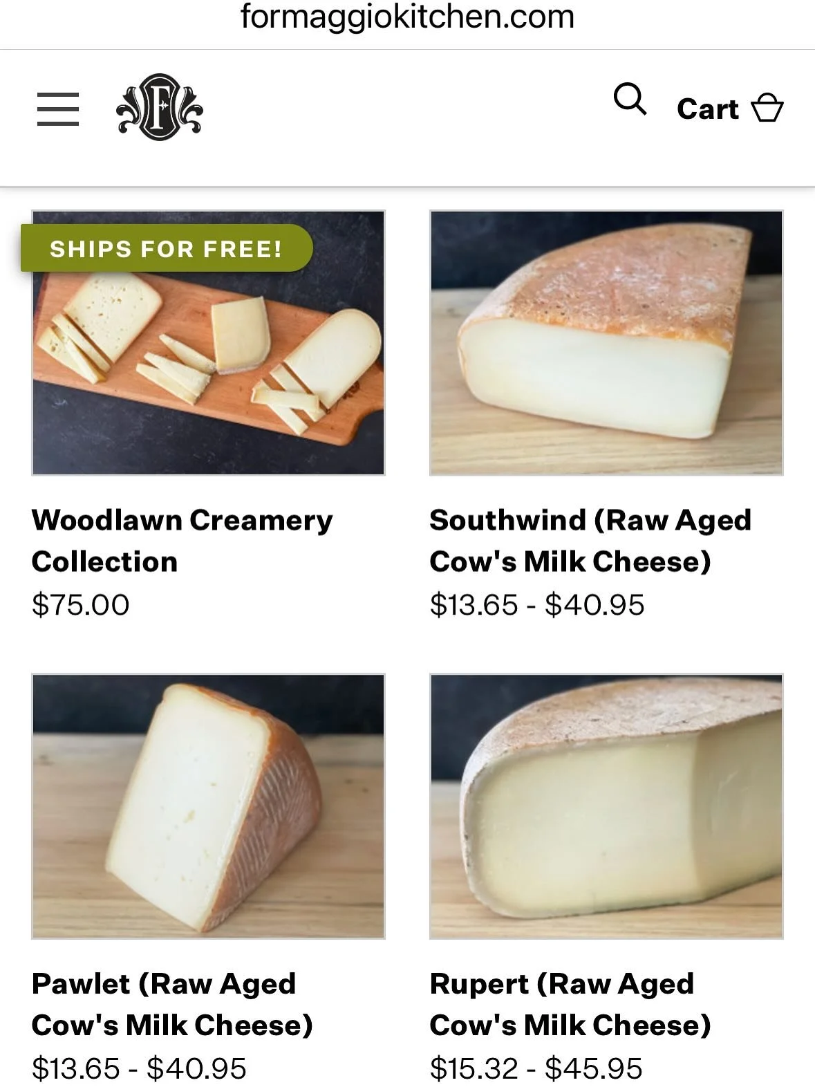 As a small artisan producer (read: small group of people doing WAY too much), I am insanely excited to share that the amazing @formaggiokitchen is taking over our online order fulfillment. When you need to get your hands on some shipped Pawlet, Ruper