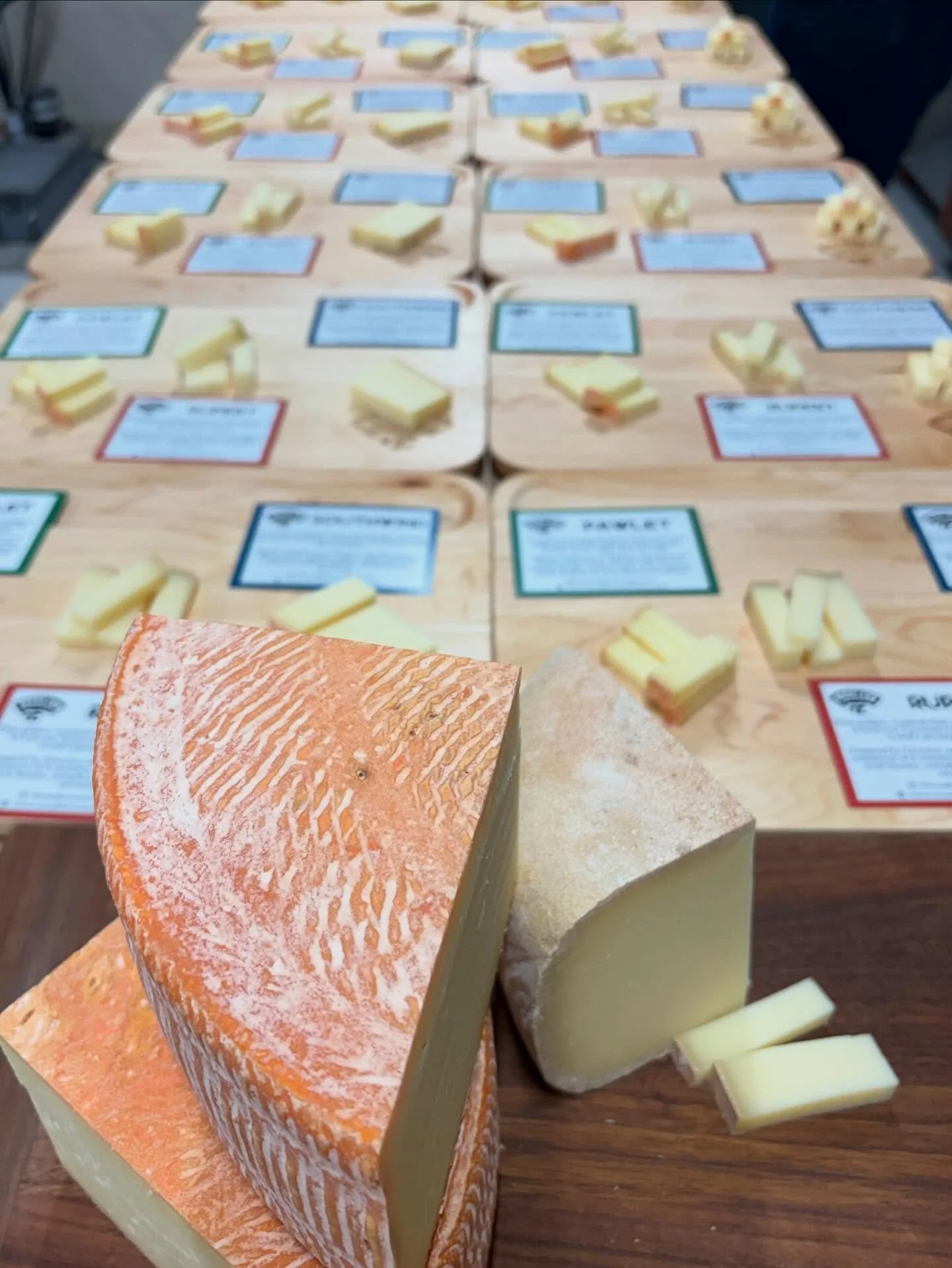 That&rsquo;s a wrap for a week of making cheese and getting it out to people who can help us move it! Pretty pretty Pawlet in the foreground, and a big shout out to @jkadamsco for the gorgeous boards.

#cheesehustle #vermontcheese #vermontdairy #arti