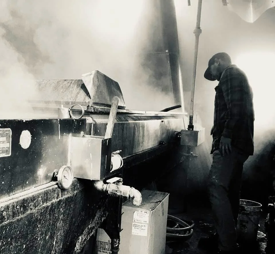 And there are also days when we&rsquo;re not at the creamery. This is Seth, the seventh generation to run Woodlawn Farm, minding the boil over our wood fired evaporator in the sugar house. 

@woodlawnfarmvt #vermontfarm #maplesyrup #mixinitup