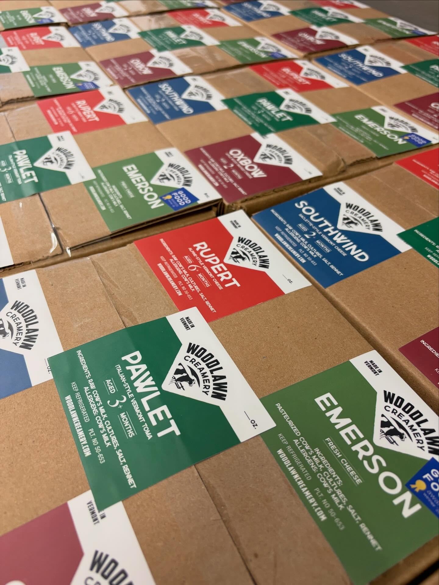 And THAT is part of a busy day here at the creamery. In addition to prepping orders and getting ready for multiple farmers markets this weekend, we were shipping out a mountain of sample kits to help make sure that enough people in enough shops and r