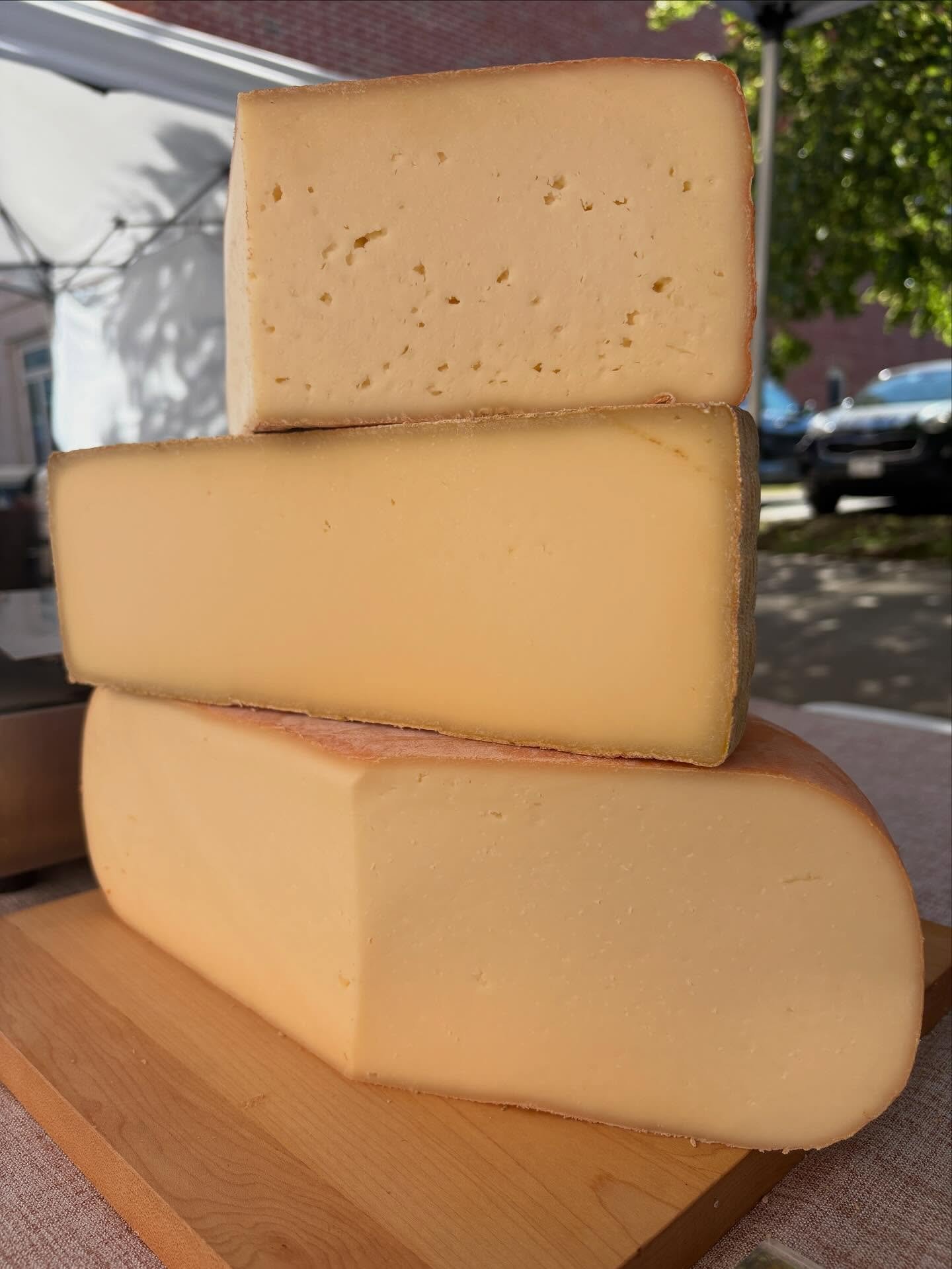 Another lovely summer market weekend! I (farmer&rsquo;s wife) had a crazy (if gusty) day at the @troymarket &mdash; and you could also find our cheese at markets today in Rutland, VT, and the Sunnyside and Tribeca @grownycgreenmarket locations. Tomor