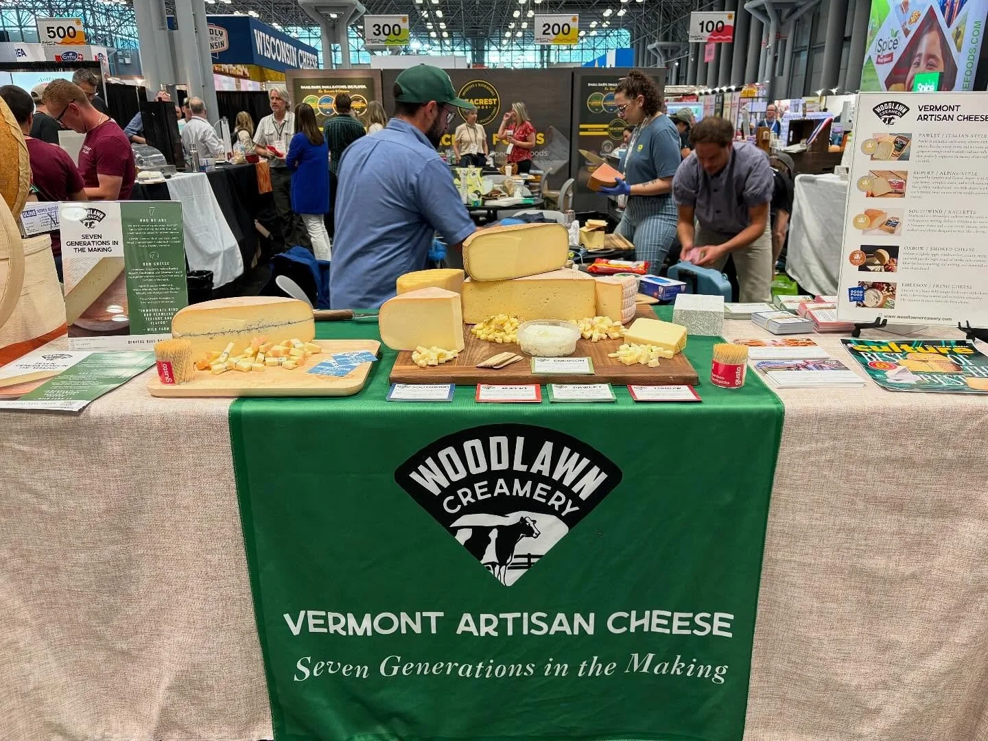 What happens when you take both Kate and Leslie out of Vermont and put them in New York City at the Javits center for two simultaneous food shows? Two introverts setting up nearly identical tables and getting ready to talk to A LOT of people. 😬😬😬
