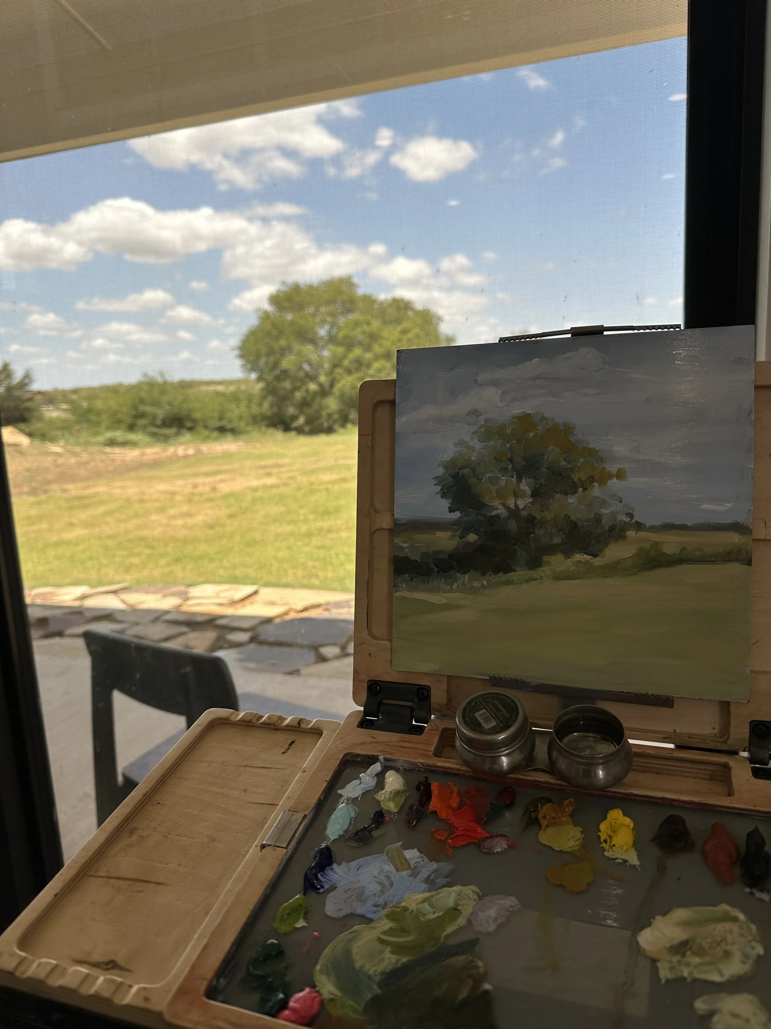 Barbara Hack Paints Live in the Tasting Room