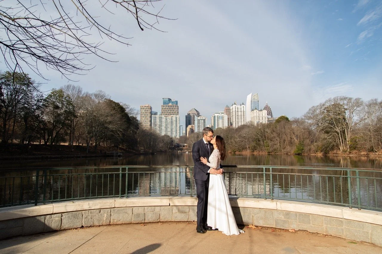 A Romantic Valentine's Day Elopement at Piedmont Park in Atlanta, Georgia