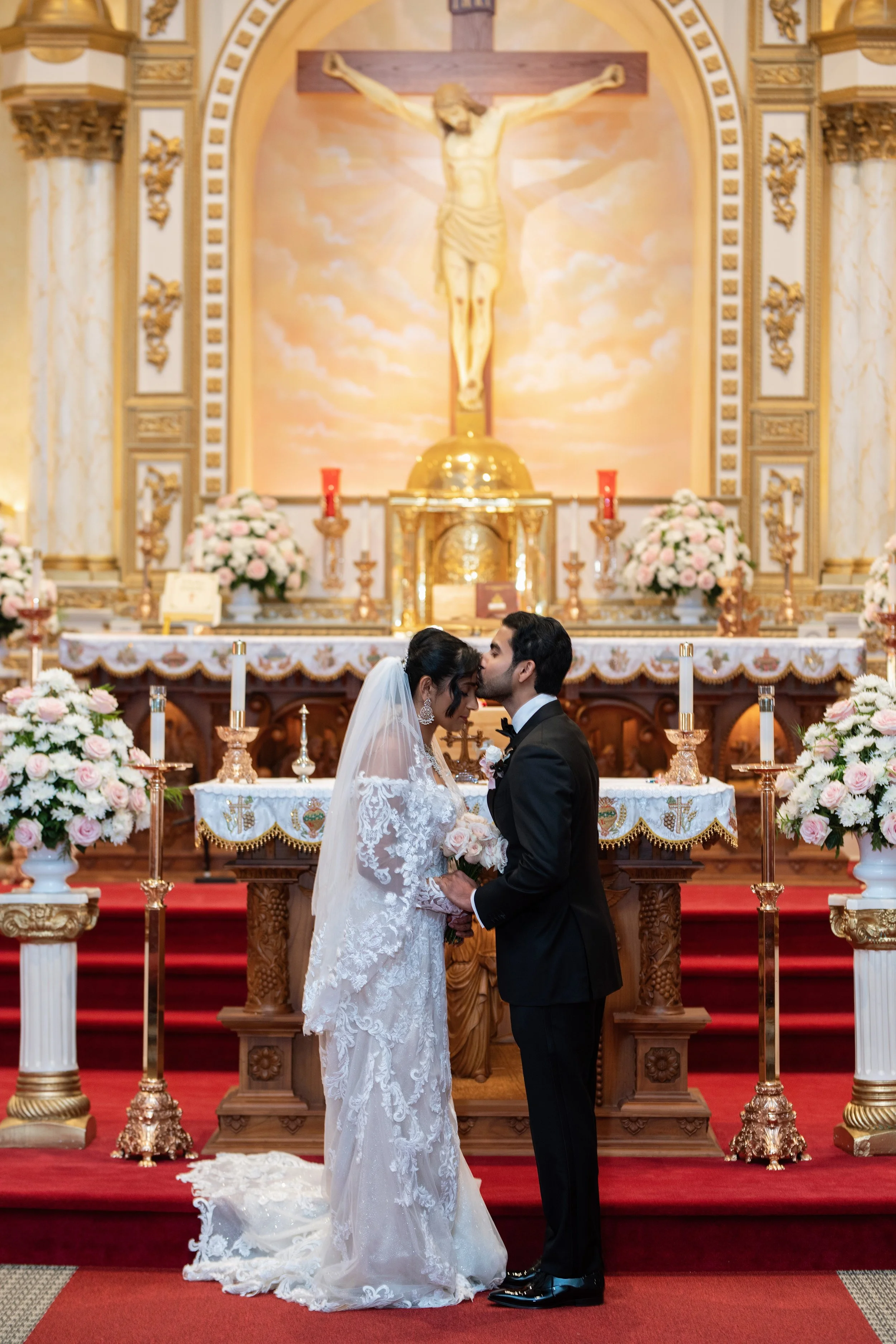 Mekha &amp; Jimmy | A Traditional Indian Catholic Wedding Rich in Faith &amp; Symbolism
