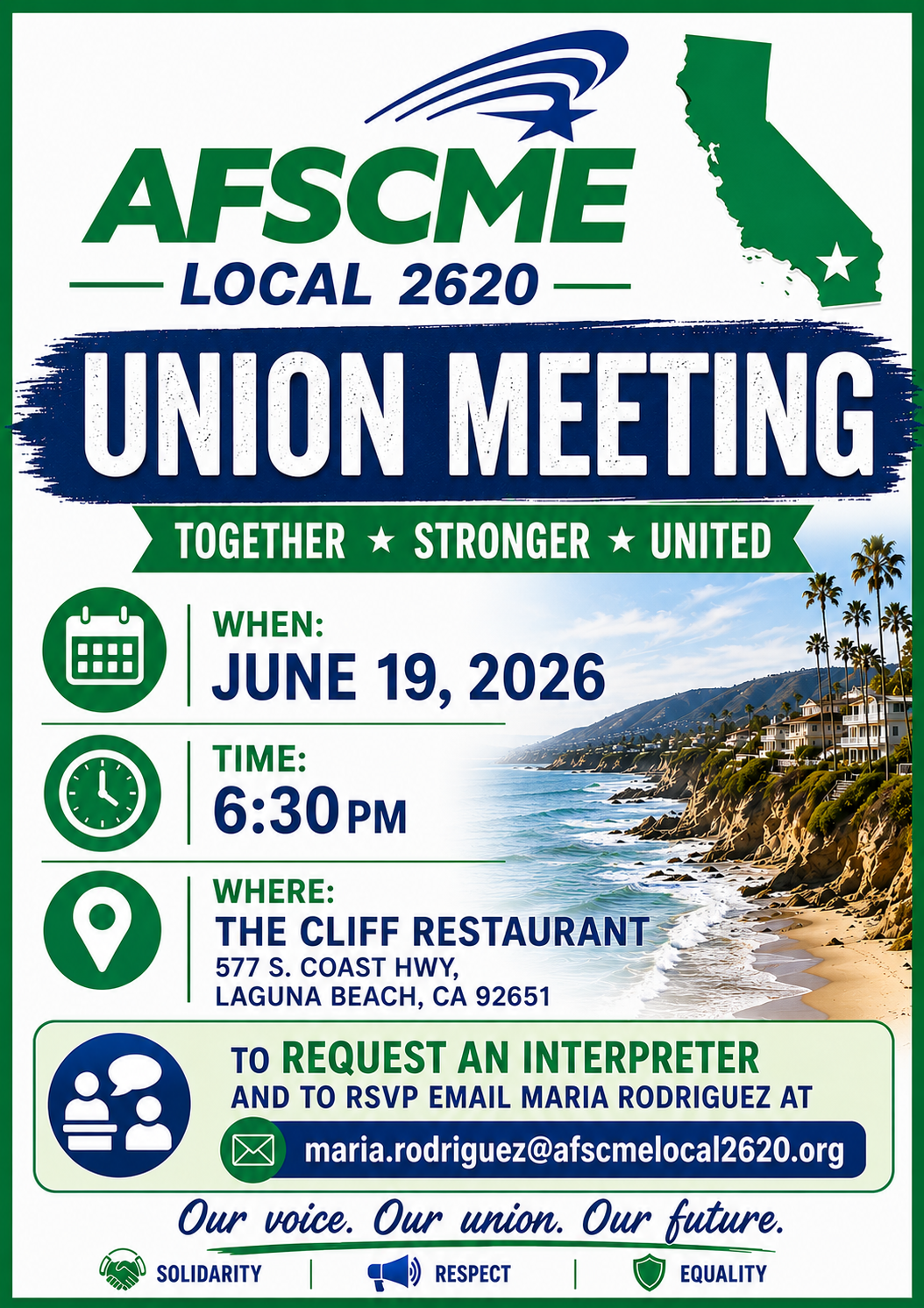 DOR Union Meeting in Laguna Beach