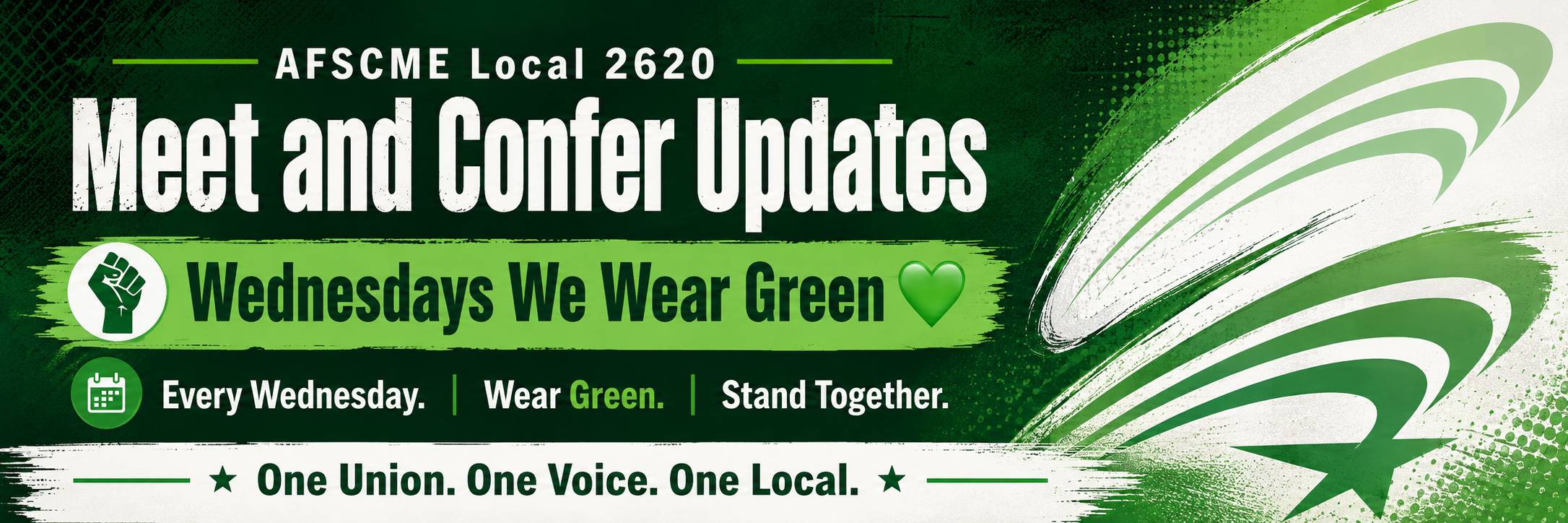 Meet and Confer Updates | Wednesdays We Wear Green