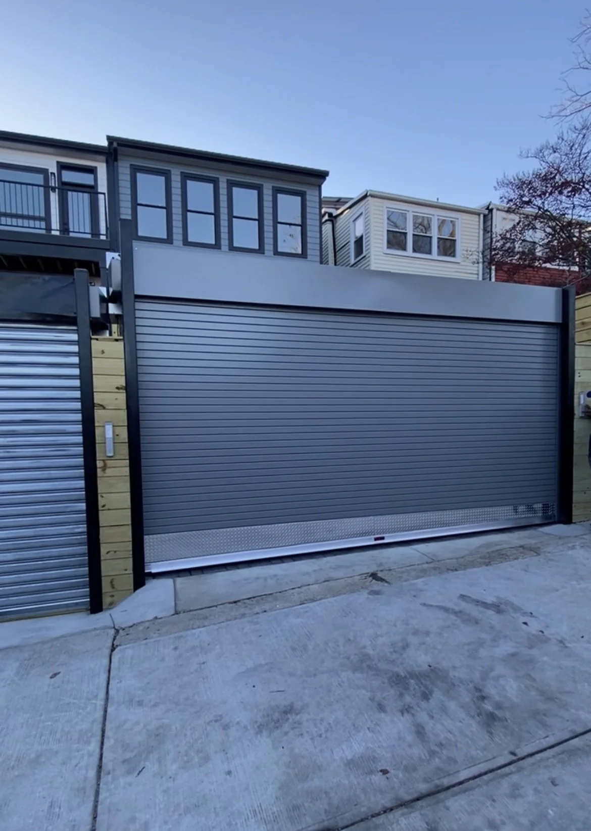 Sliver Grey Rolling Steel with Custom Aluminum Gap cover 