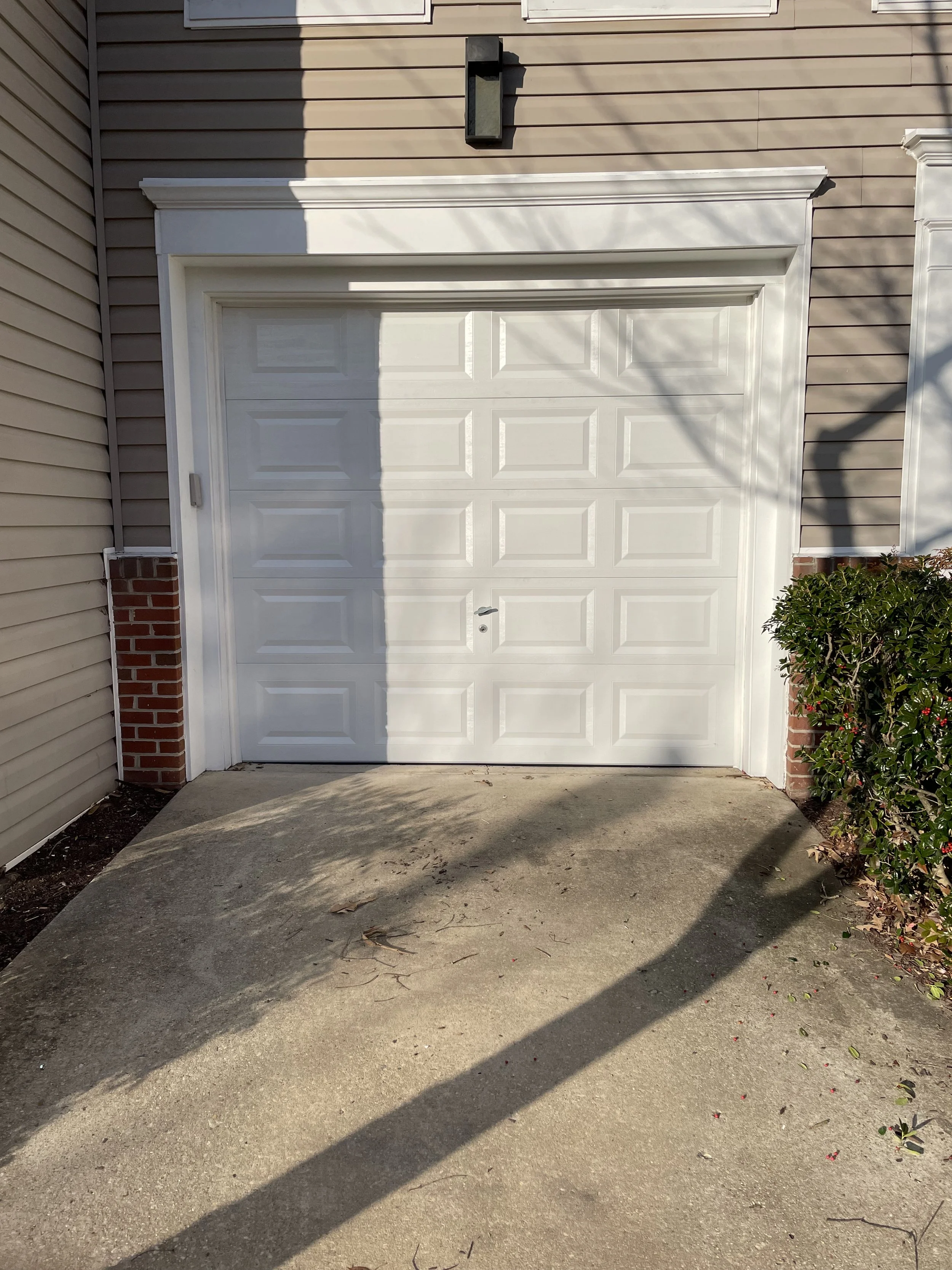 White Solid Short Panel  