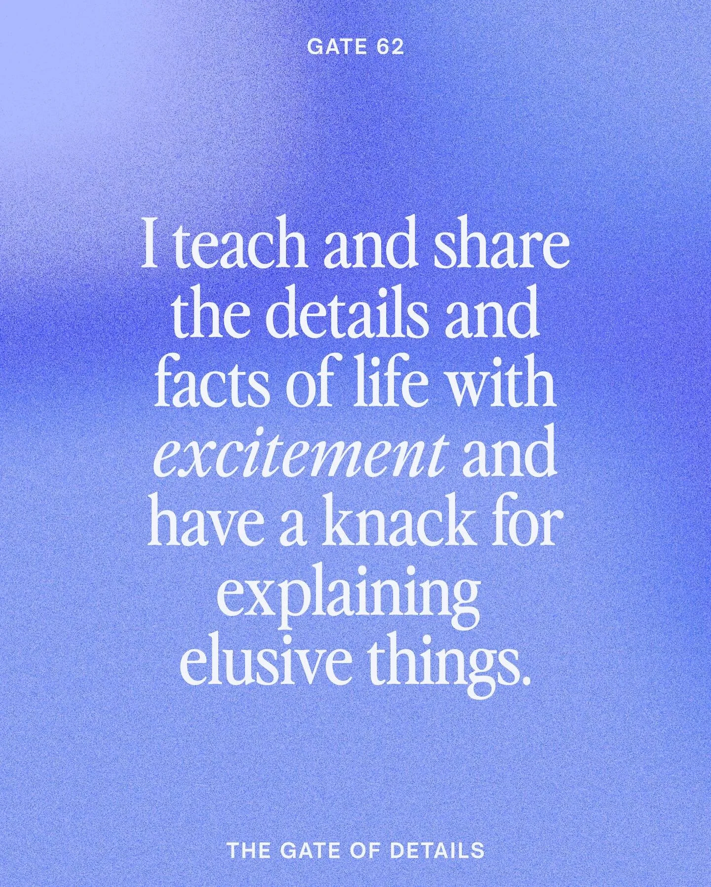 This week is all about using your excitement for the details as your superpower in your business. Where are people getting lost in the details or stuck in overwhelm? Step in and show them how to make sense of it all. You have a gift for turning compl
