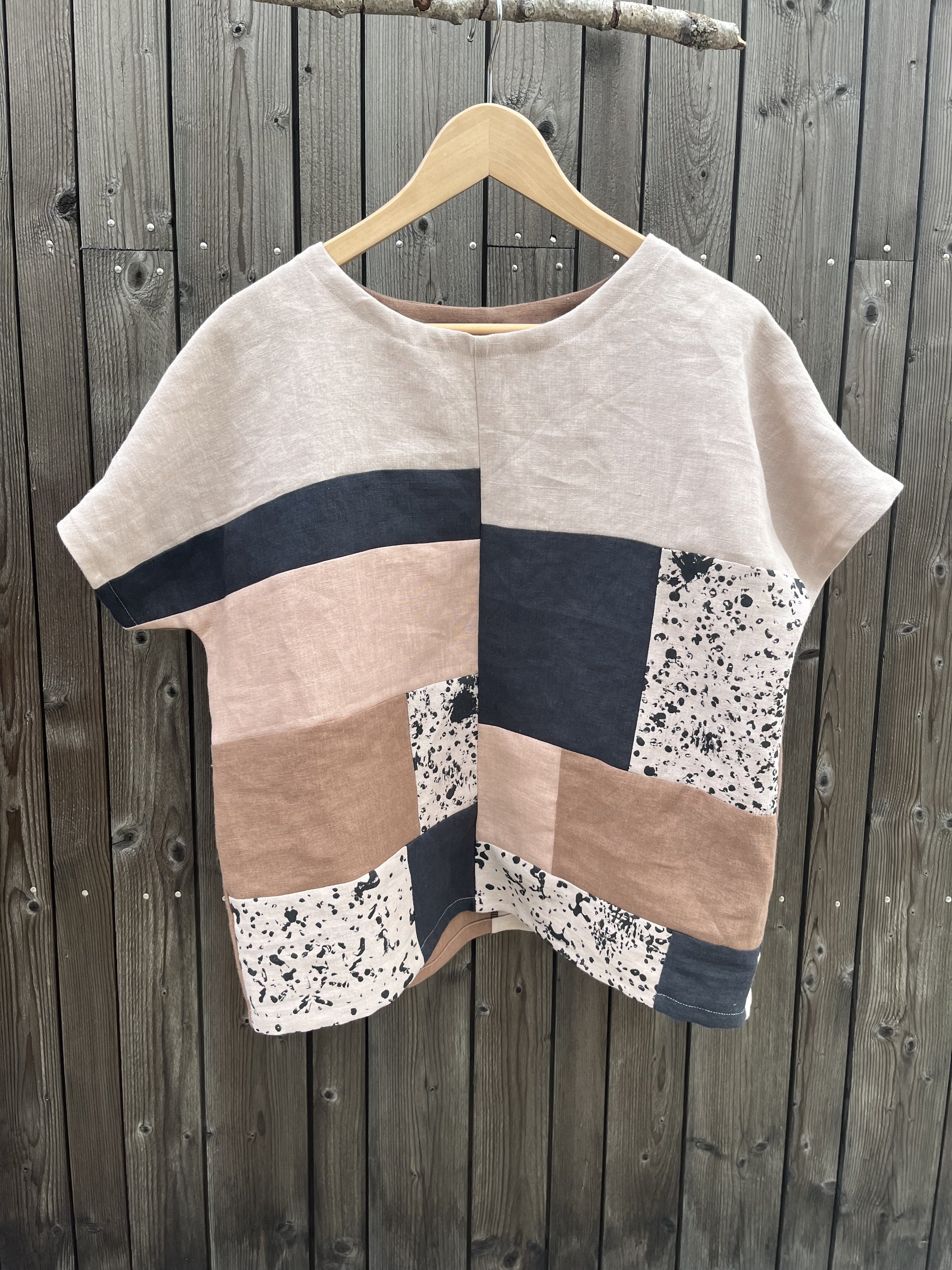 Beige patterned