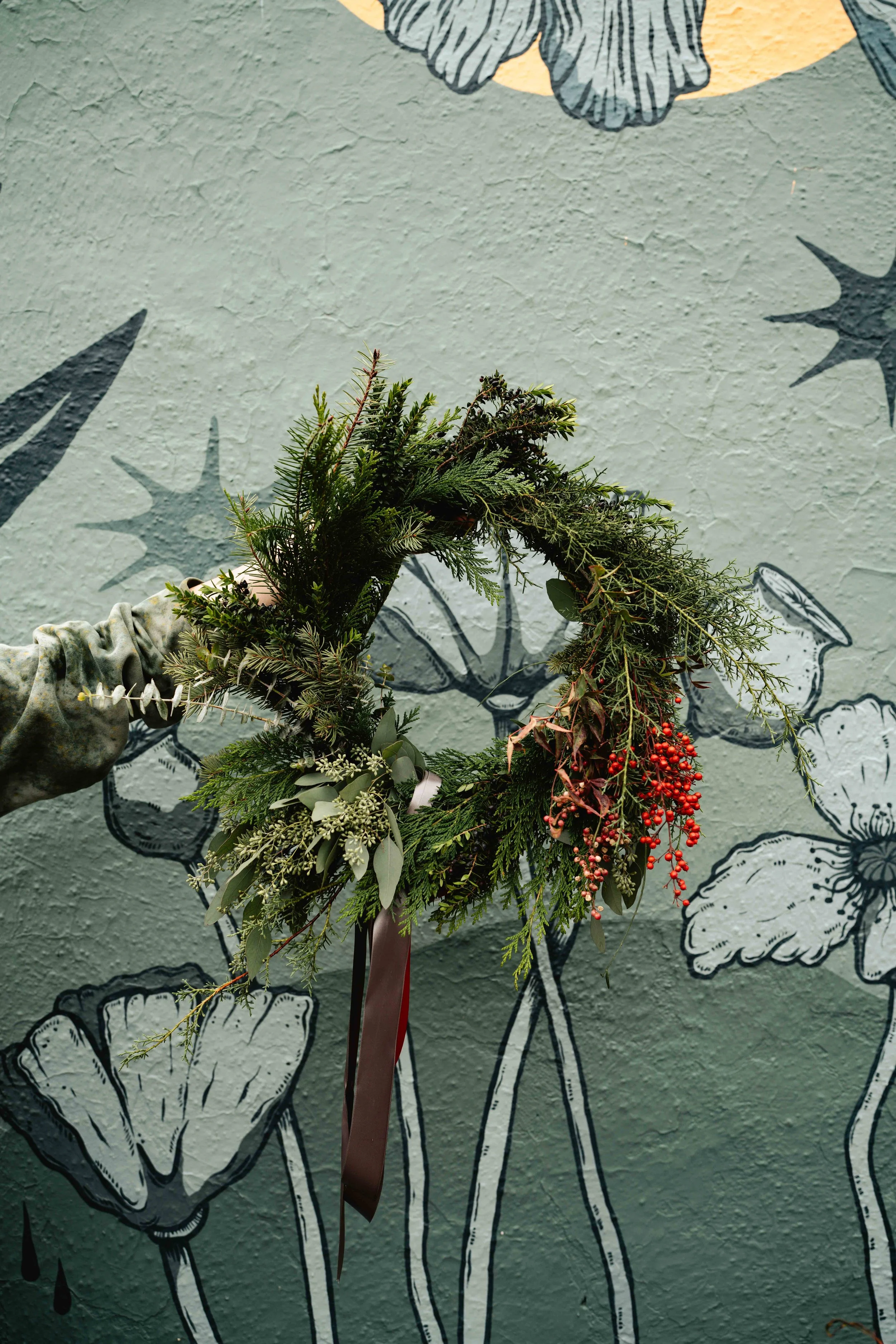Wreath Workshop with Marigold Flowers