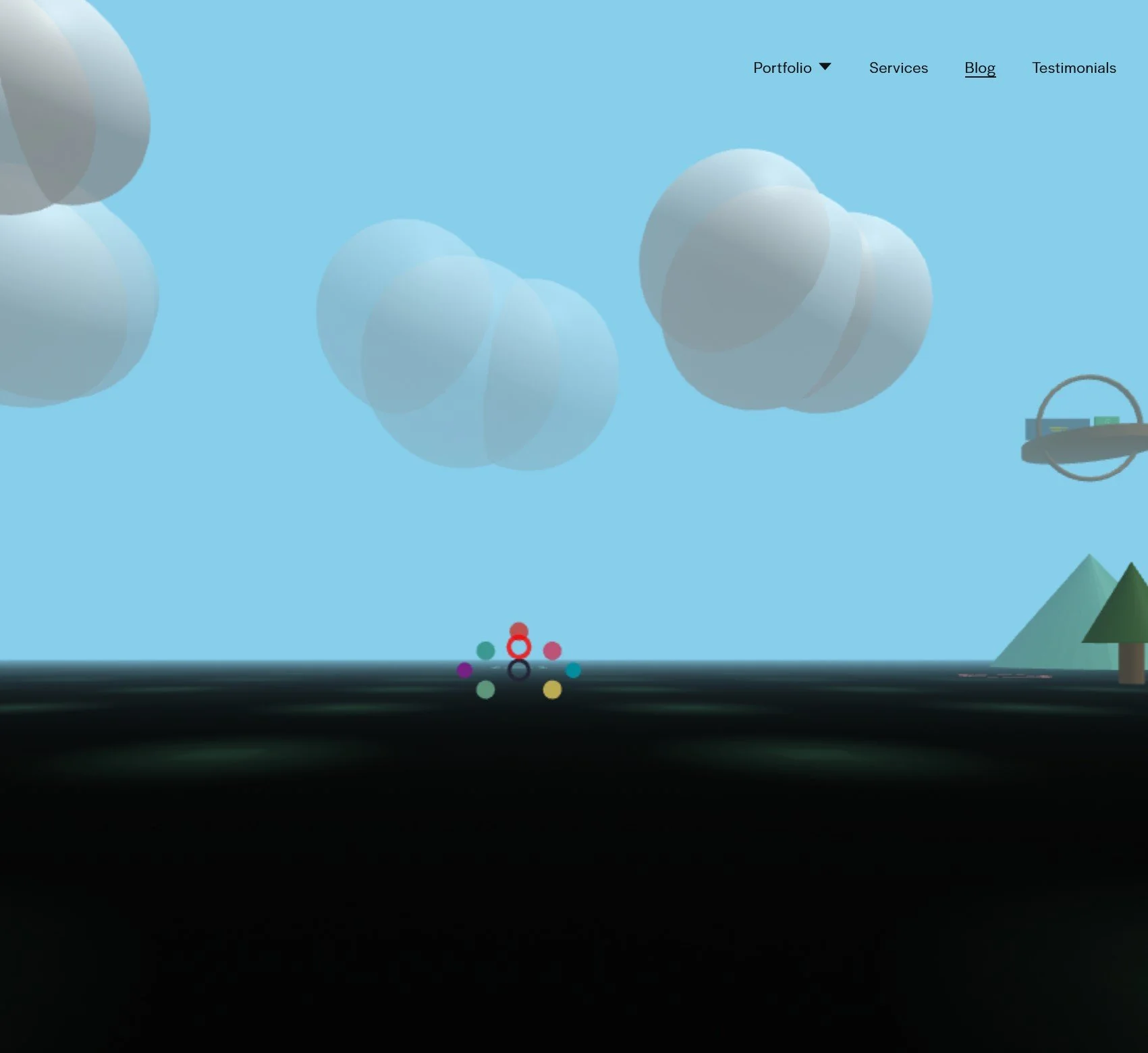 3D Aframe 2D Page test