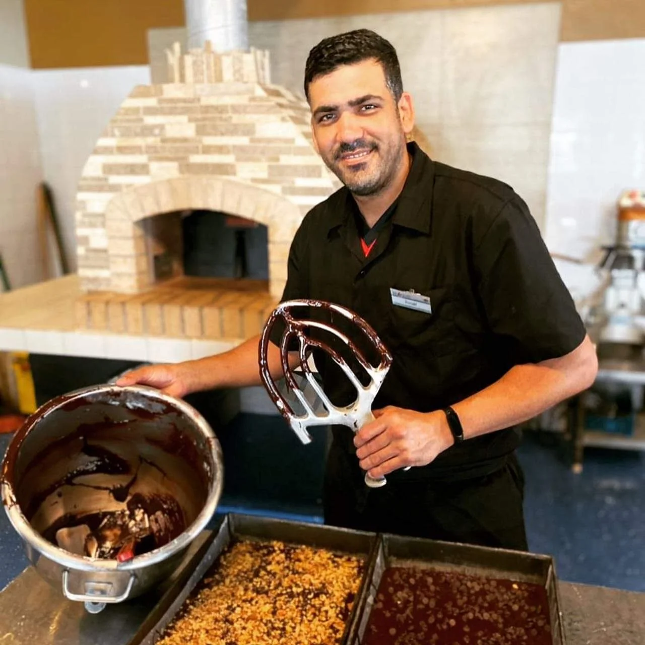 Our famous Belgian chocolate brownies by our Villa Eats pastry chef.