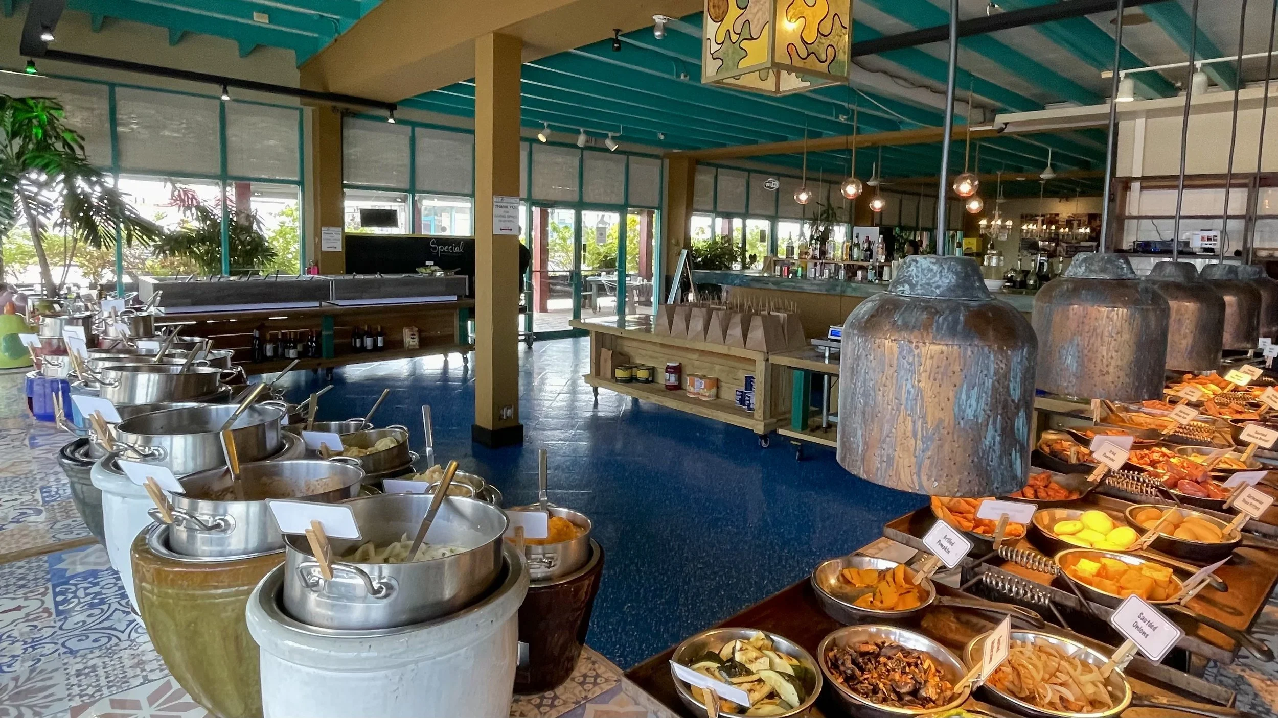 The Kitchen Wood Fired Grill & Caribbean Buffet, Aruba’s largest lunch buffet