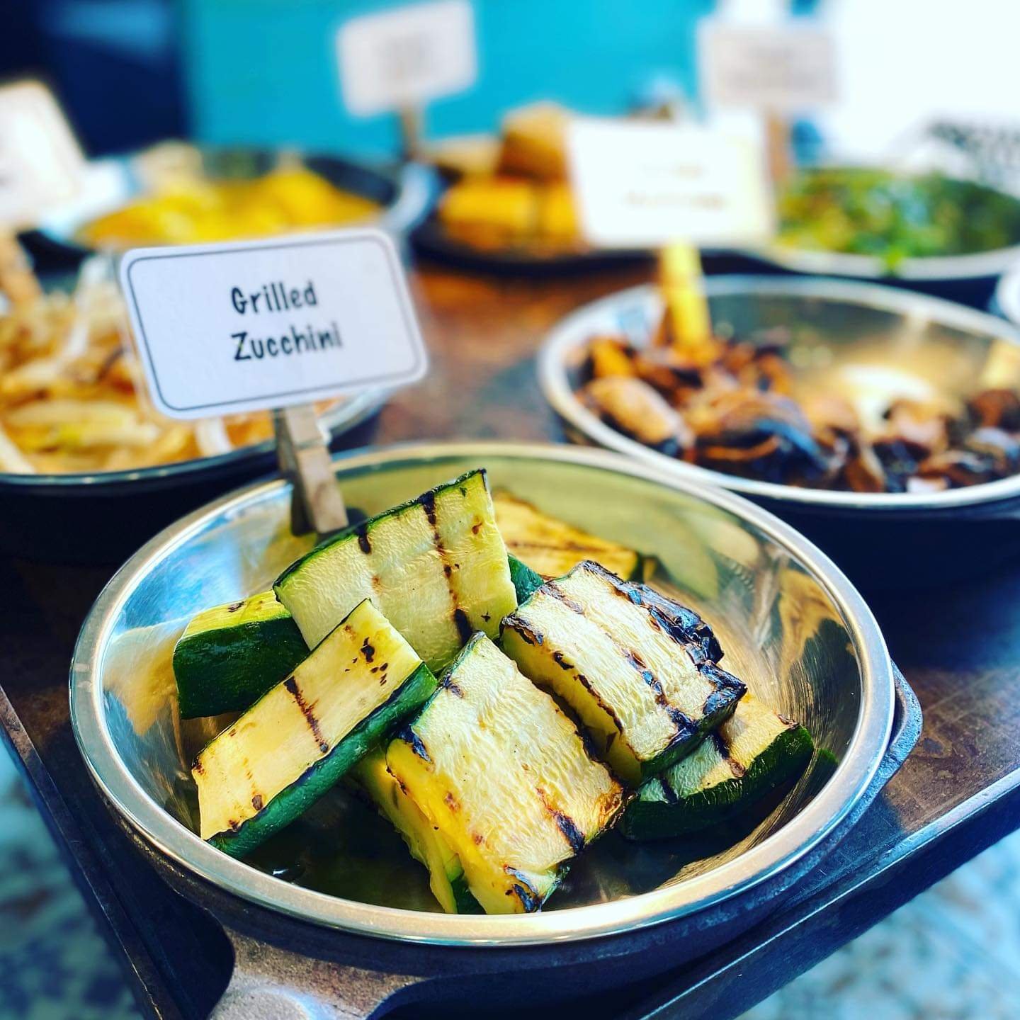 Lots of fresh healthy options at The Kitchen Caribbean lunch buffet.