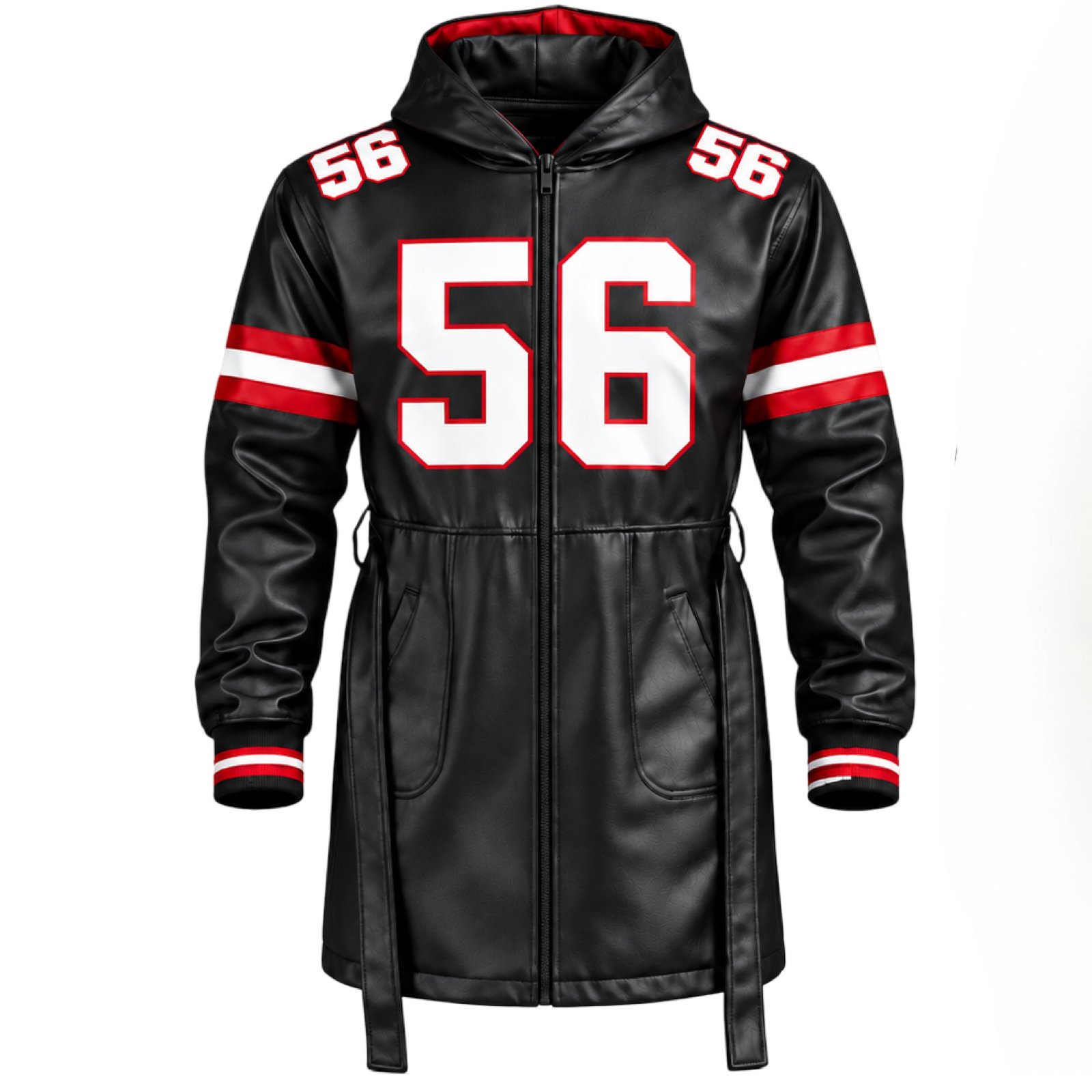 New York G Trench Coat Black Front.jpeg