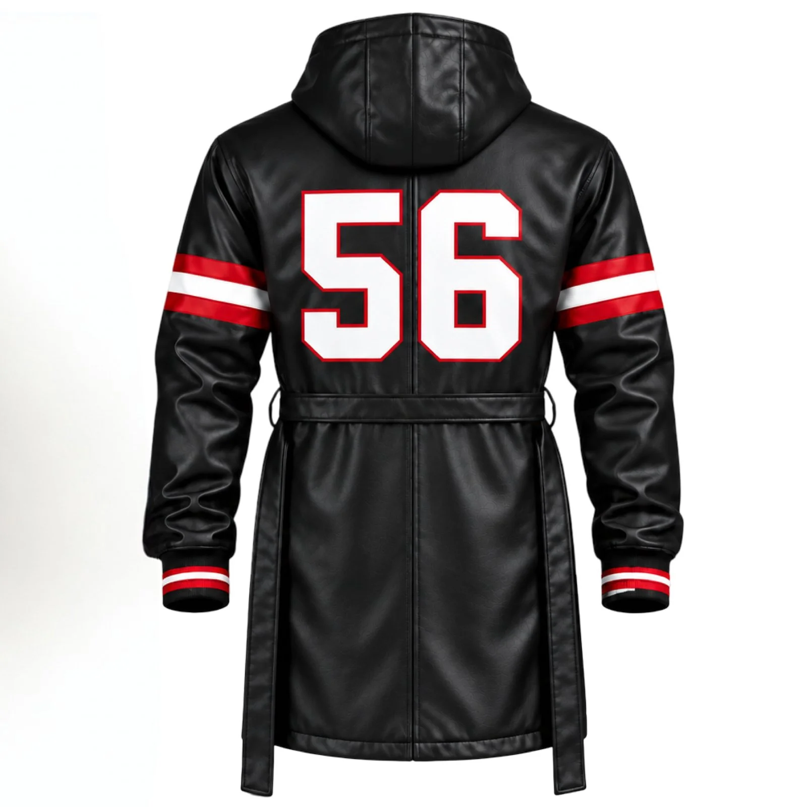 New York G Trench Coat Black Back.jpeg