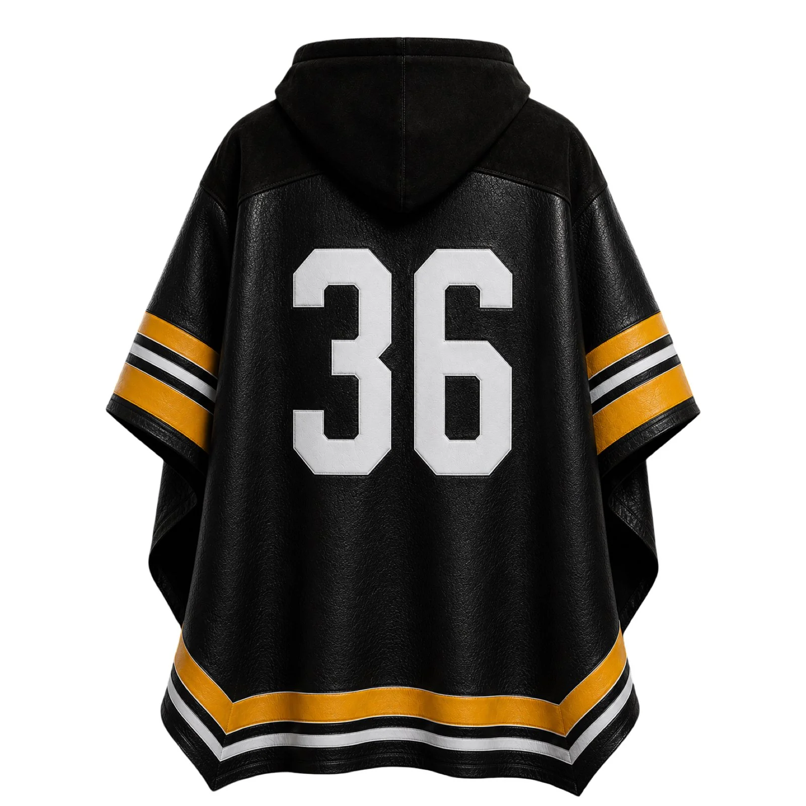 Bungee USA Pittsburgh Leather Poncho Back.jpeg