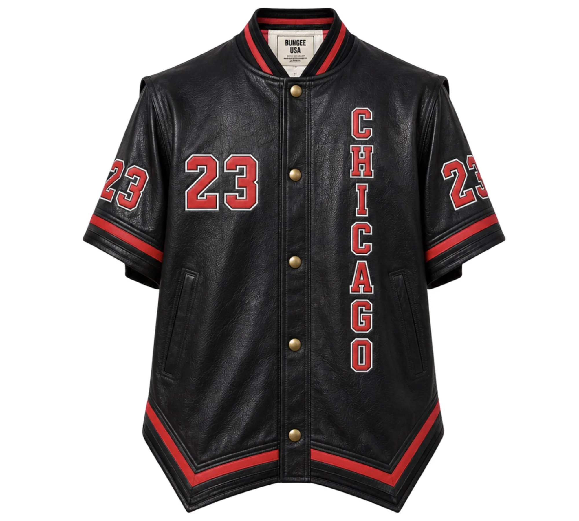 Chicago Warm Up Jacket Black Front.jpeg