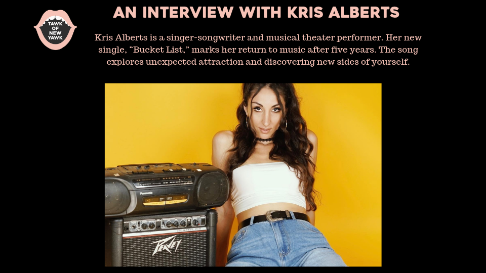 Kris alberts’ Latest Discovery? Herself.